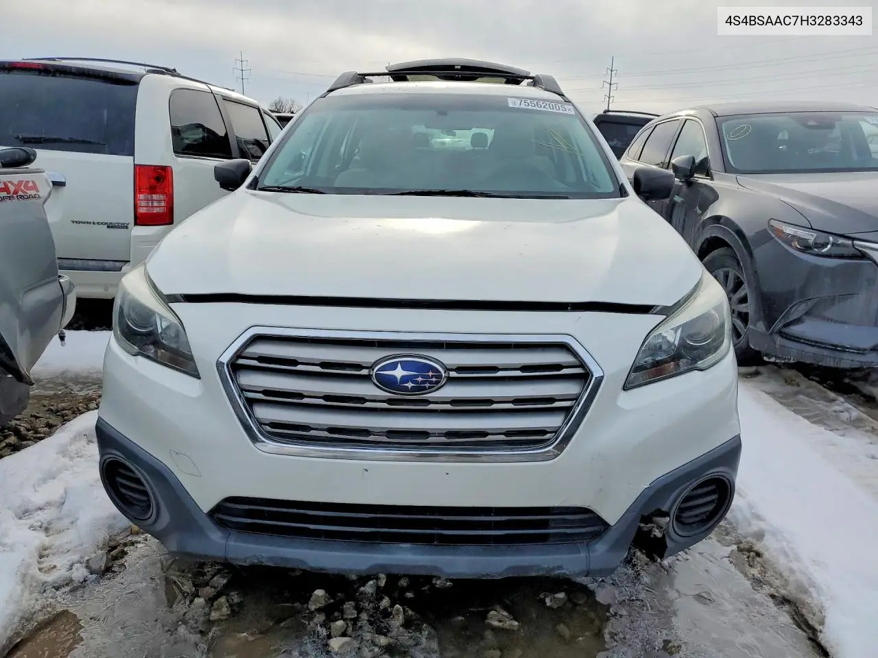 2017 Subaru Outback 2.5I VIN: 4S4BSAAC7H3283343 Lot: 75562005