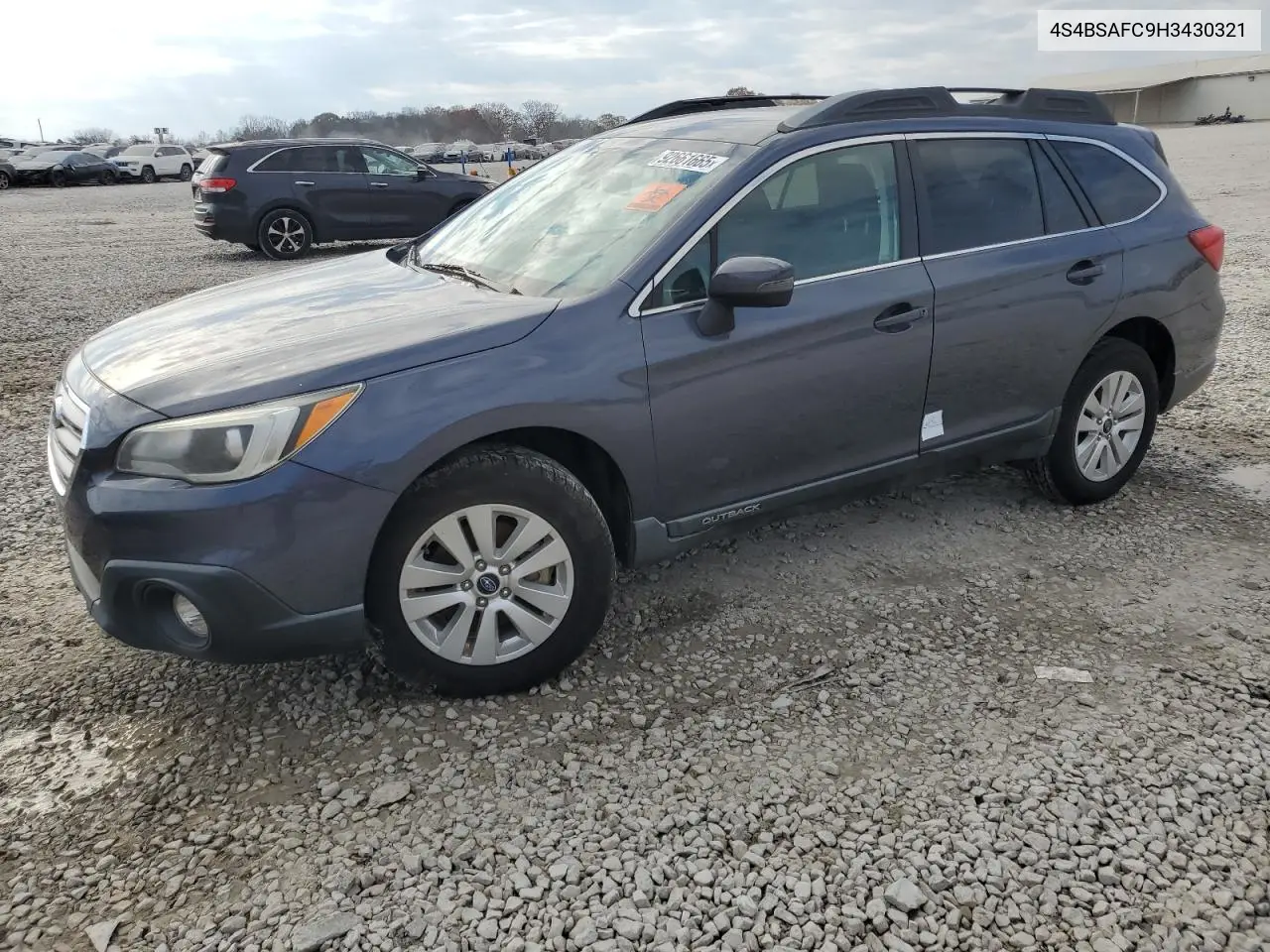 4S4BSAFC9H3430321 2017 Subaru Outback 2.5I Premium