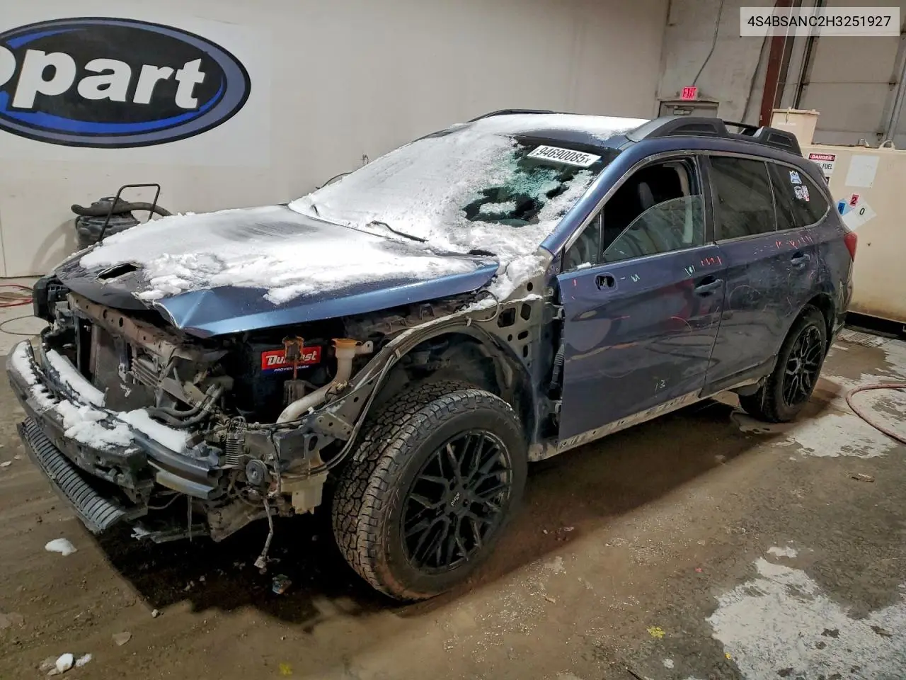 4S4BSANC2H3251927 2017 Subaru Outback 2.5I Limited
