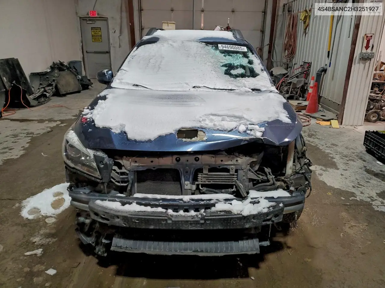 4S4BSANC2H3251927 2017 Subaru Outback 2.5I Limited