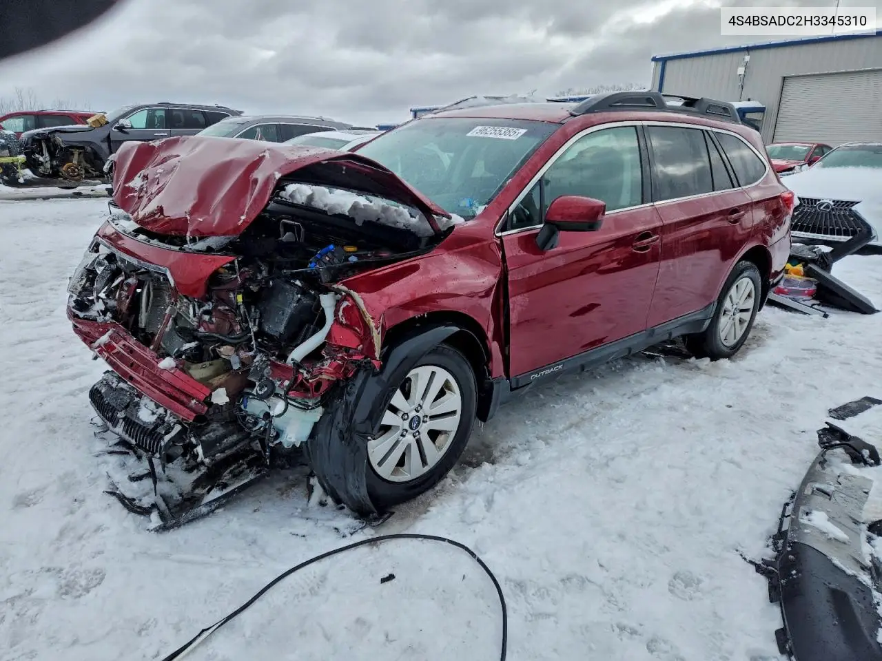 4S4BSADC2H3345310 2017 Subaru Outback 2.5I Premium