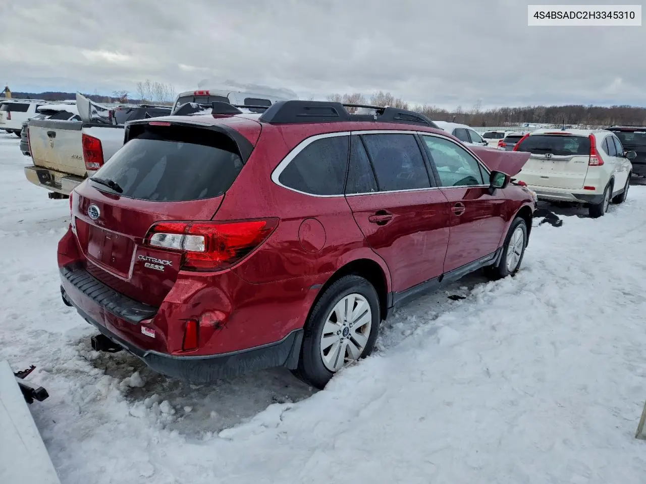 4S4BSADC2H3345310 2017 Subaru Outback 2.5I Premium