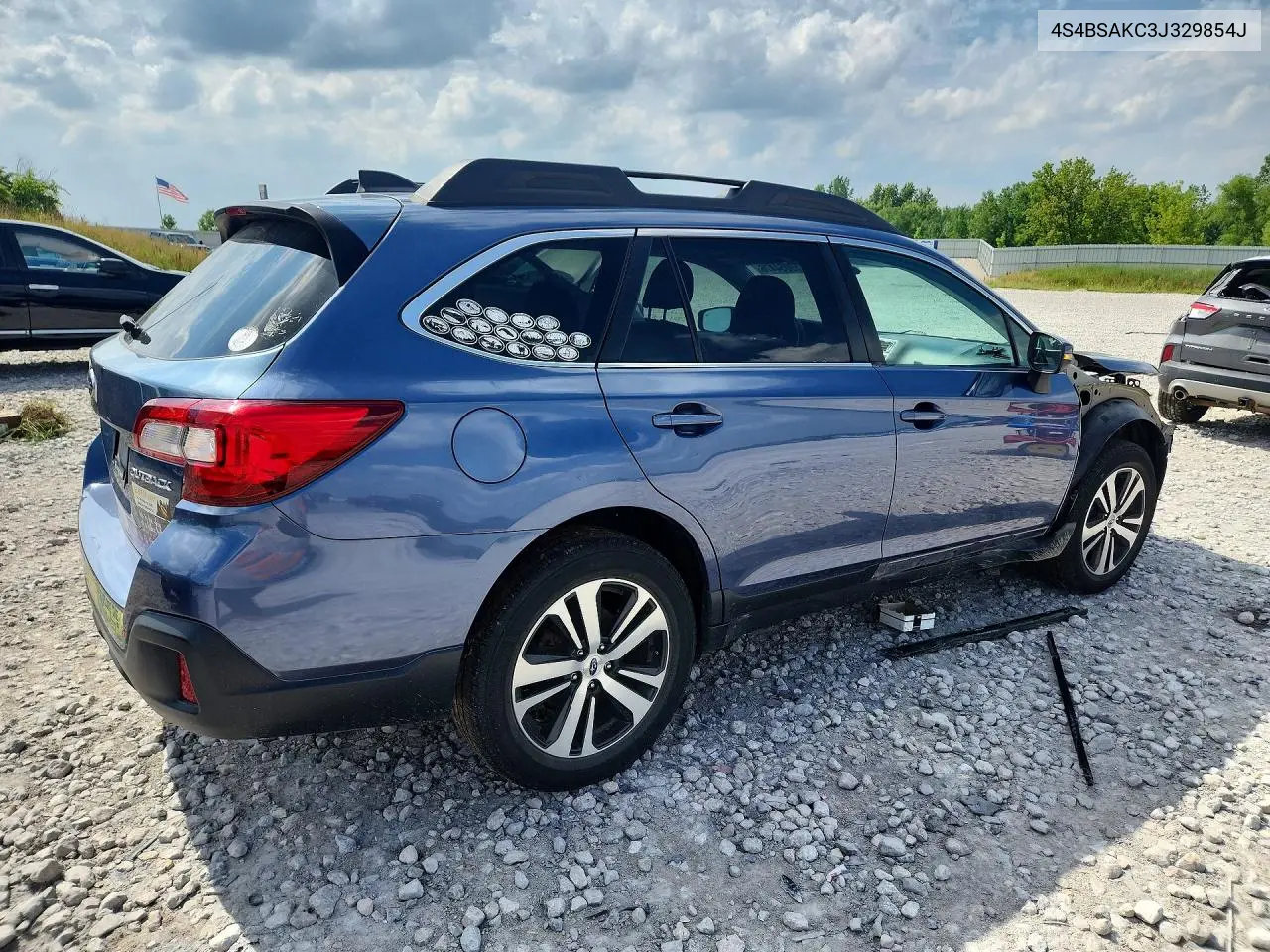 2018 Subaru Outback 2.5I Limited VIN: 4S4BSAKC3J329854J Lot: 59054476