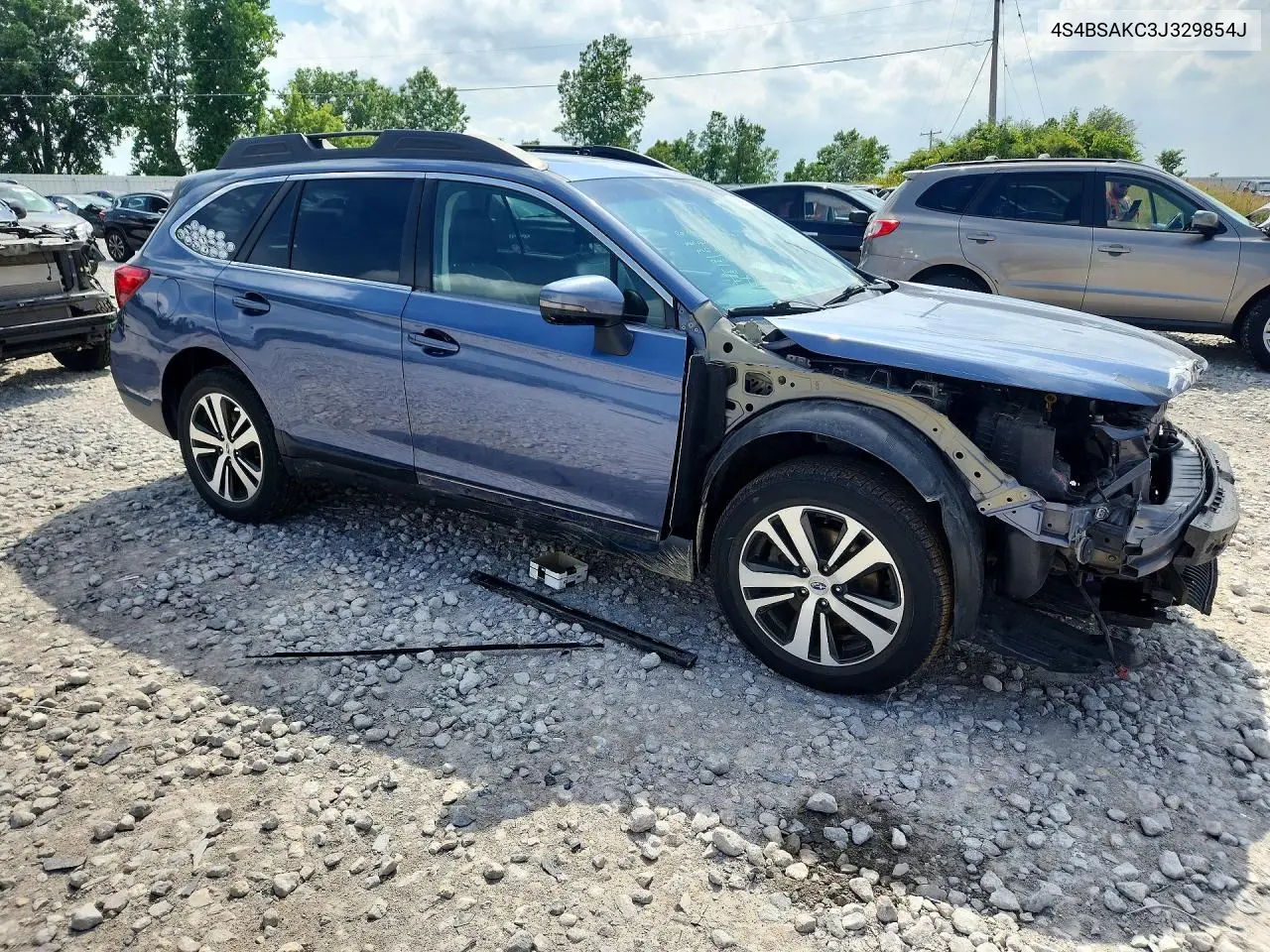 2018 Subaru Outback 2.5I Limited VIN: 4S4BSAKC3J329854J Lot: 59054476