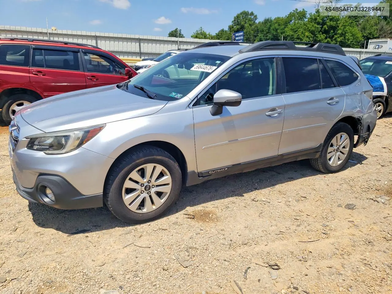 2018 Subaru Outback 2.5I Premium VIN: 4S4BSAFC7J3289447 Lot: 59644676