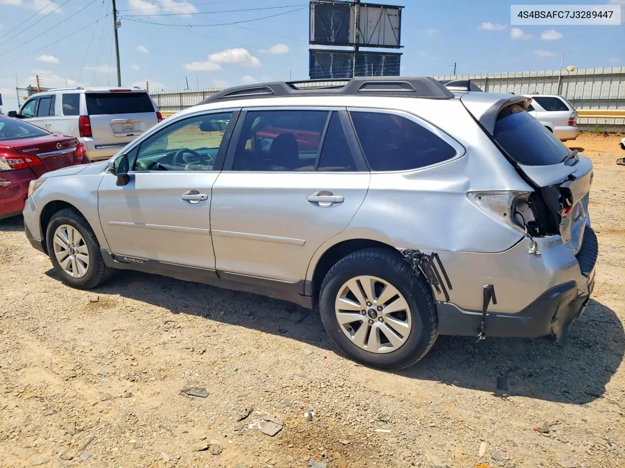 2018 Subaru Outback 2.5I Premium VIN: 4S4BSAFC7J3289447 Lot: 59644676