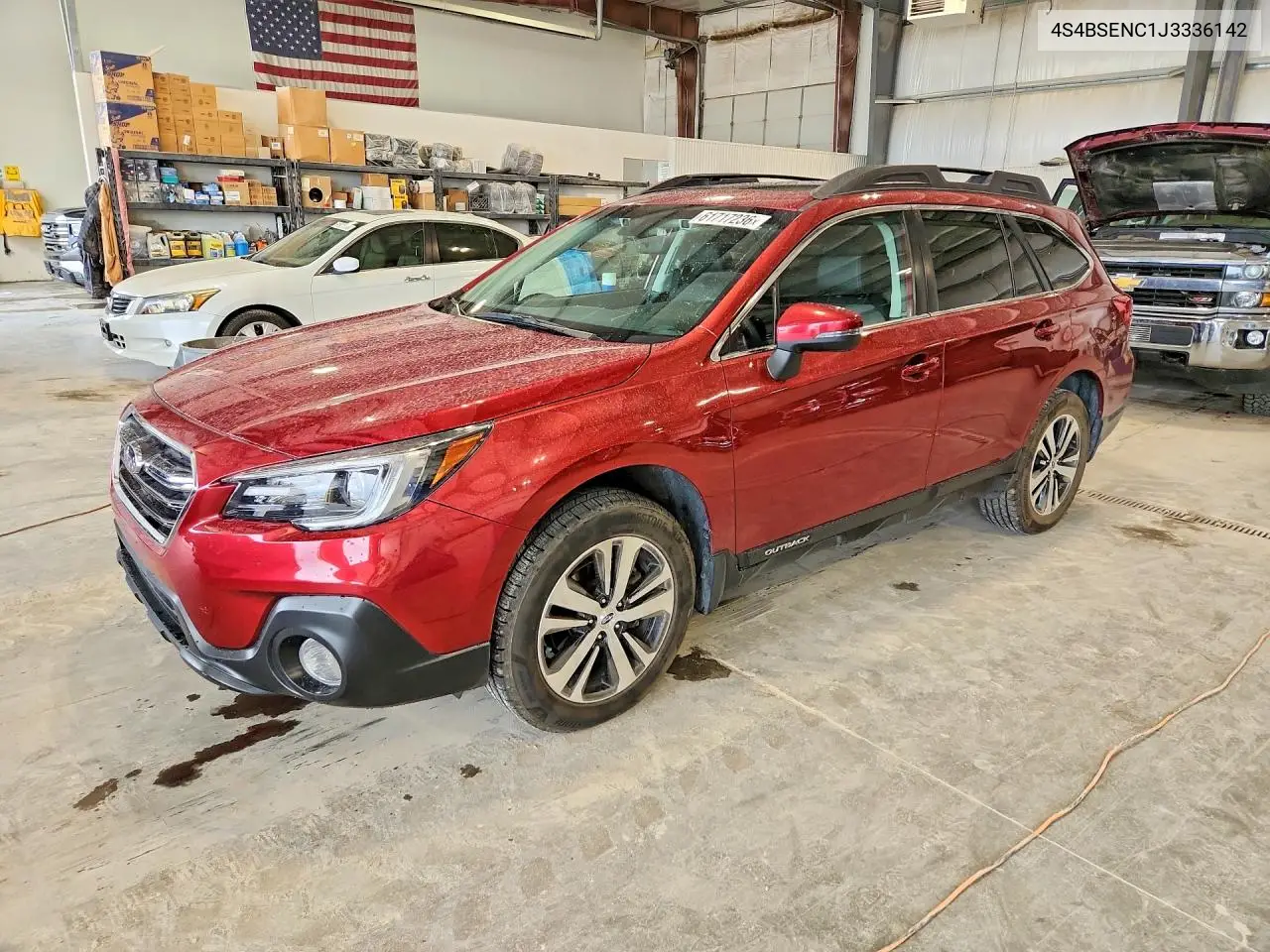2018 Subaru Outback 3.6R Limited VIN: 4S4BSENC1J3336142 Lot: 61717236