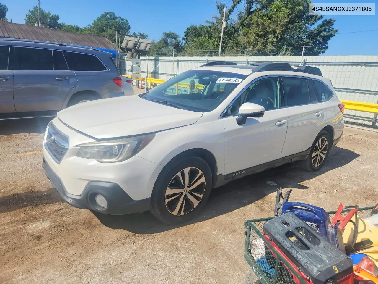 2018 Subaru Outback 2.5I Limited VIN: 4S4BSANCXJ3371805 Lot: 61848356