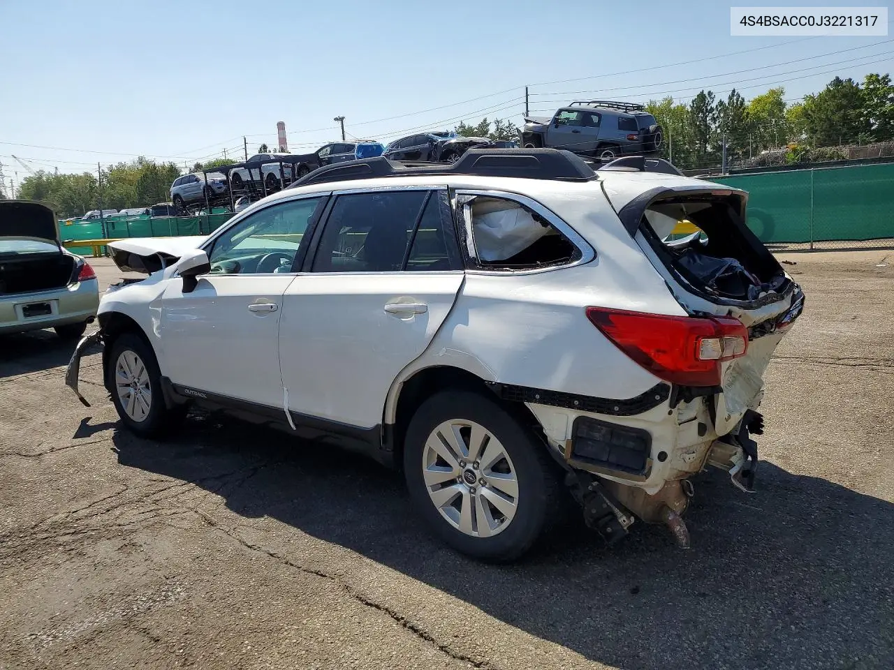 4S4BSACC0J3221317 2018 Subaru Outback 2.5I Premium