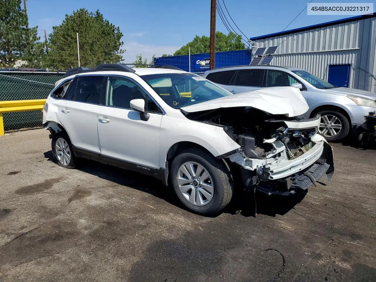 4S4BSACC0J3221317 2018 Subaru Outback 2.5I Premium