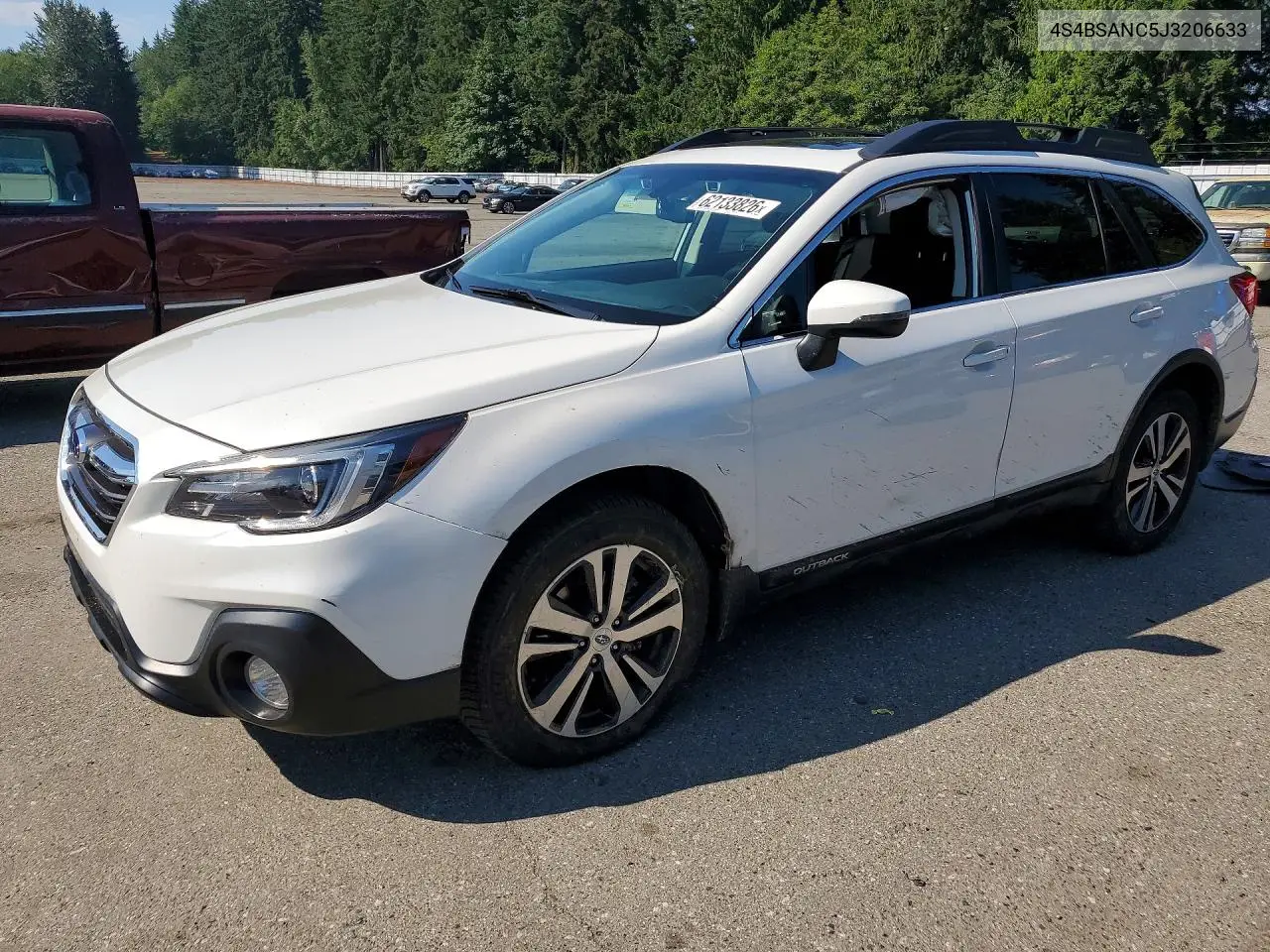 2018 Subaru Outback 2.5I Limited VIN: 4S4BSANC5J3206633 Lot: 62133826
