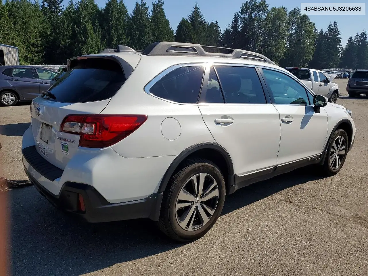2018 Subaru Outback 2.5I Limited VIN: 4S4BSANC5J3206633 Lot: 62133826