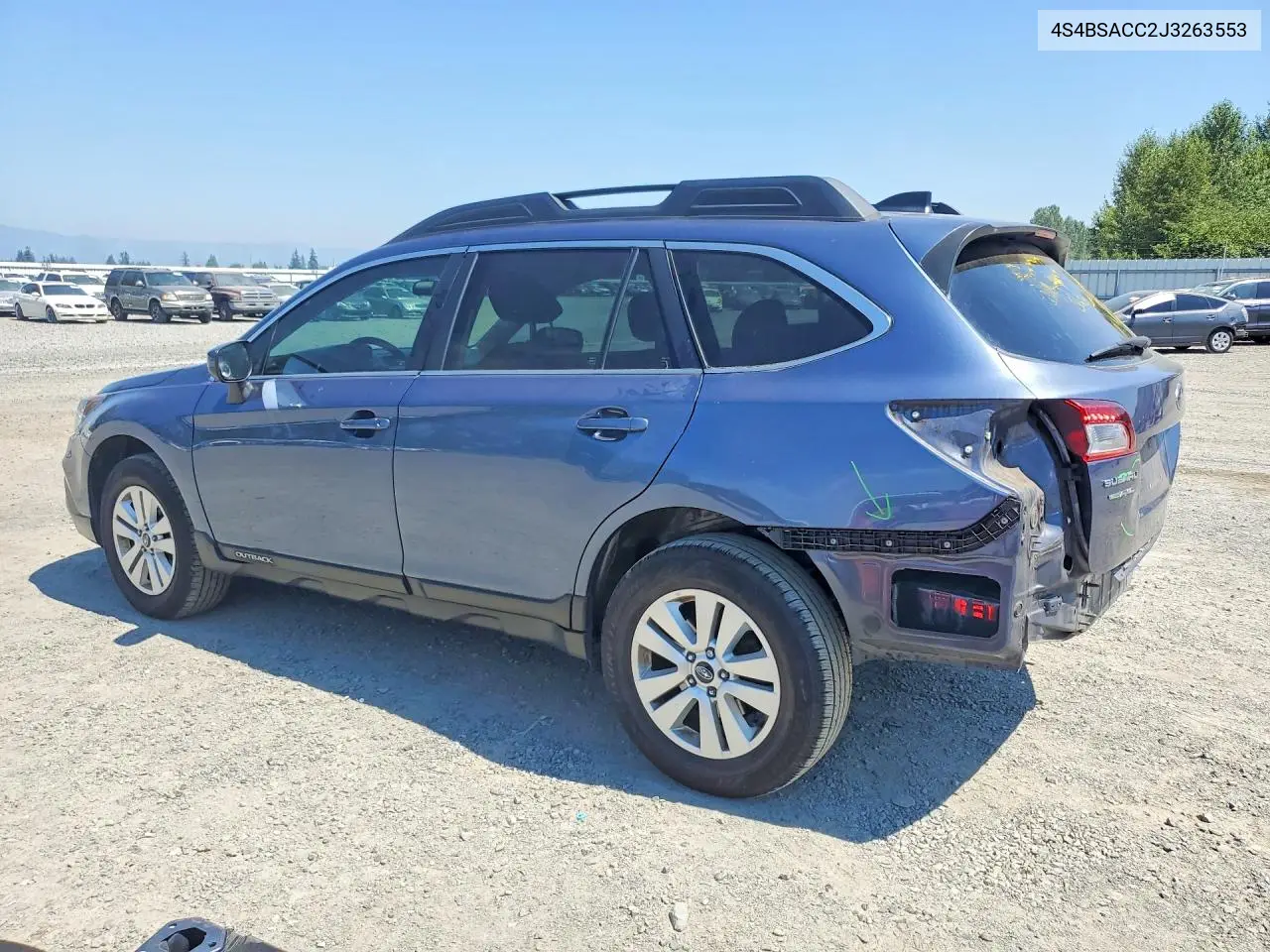 2018 Subaru Outback 2.5I Premium VIN: 4S4BSACC2J3263553 Lot: 62344776