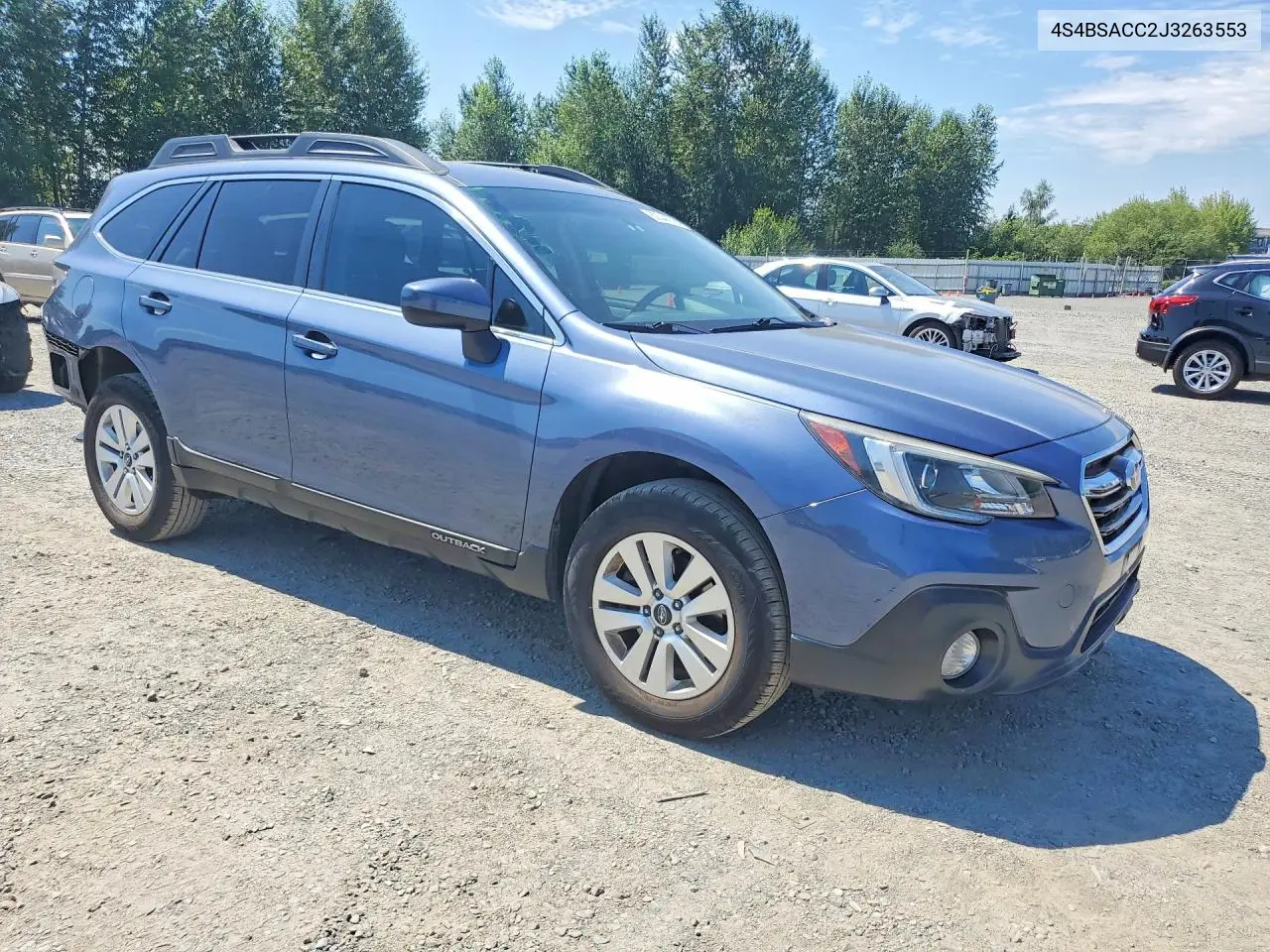 2018 Subaru Outback 2.5I Premium VIN: 4S4BSACC2J3263553 Lot: 62344776