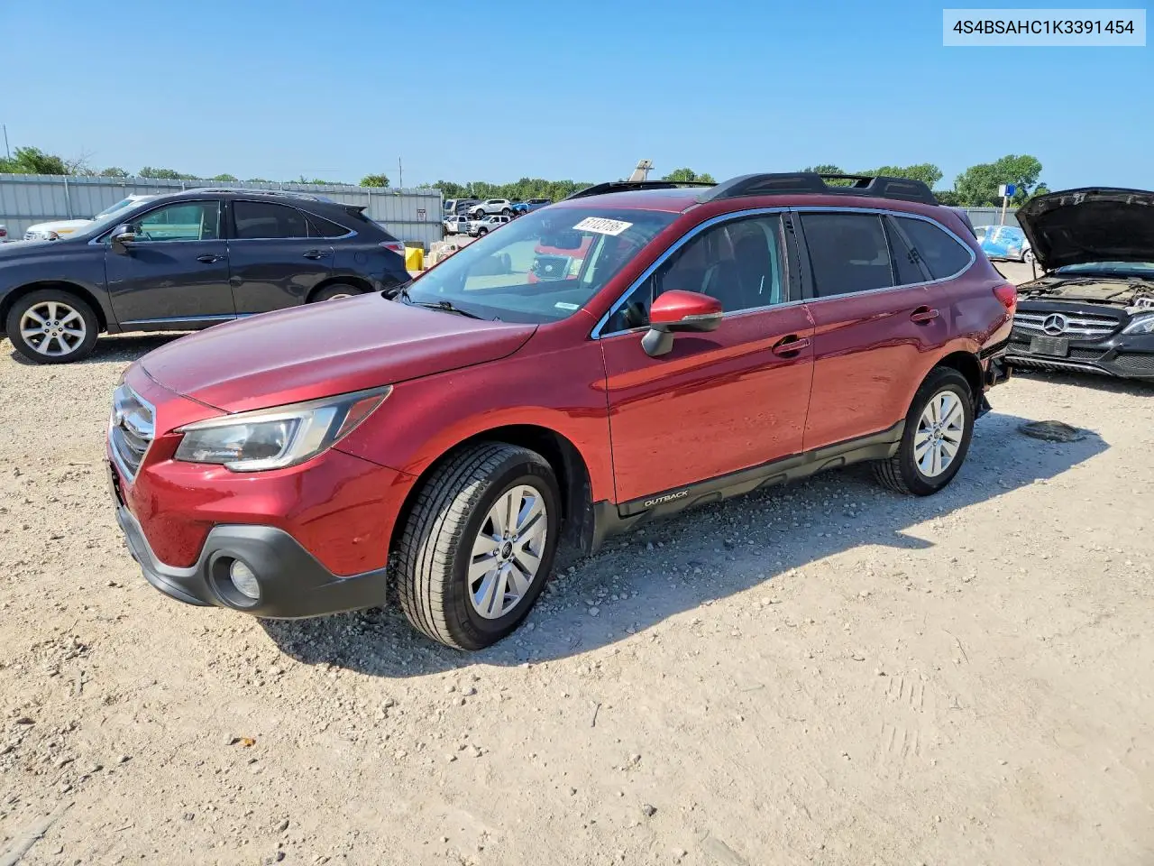 2019 Subaru Outback 2.5I Premium VIN: 4S4BSAHC1K3391454 Lot: 61123186