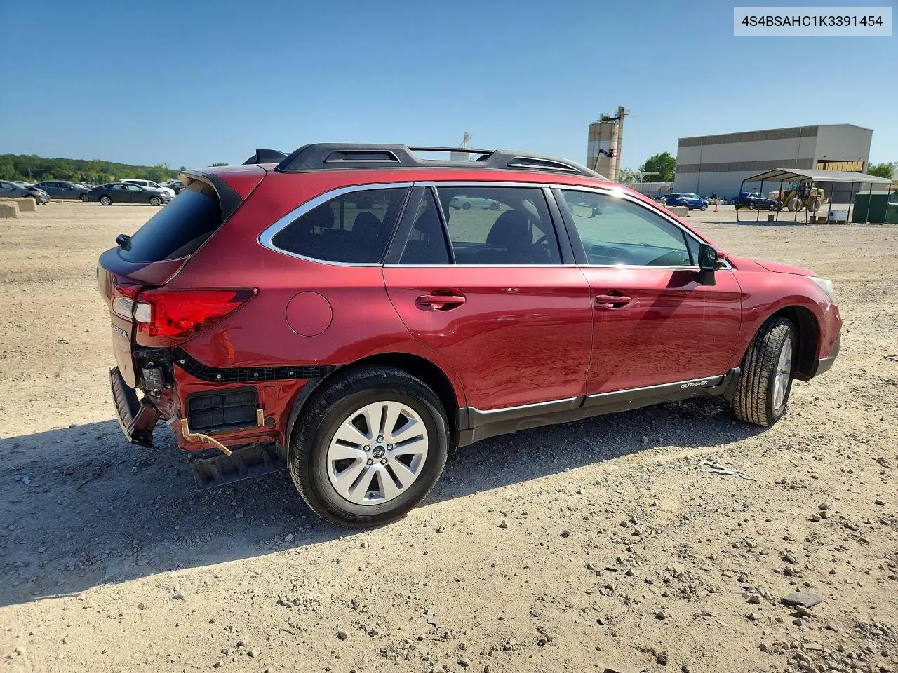 2019 Subaru Outback 2.5I Premium VIN: 4S4BSAHC1K3391454 Lot: 61123186