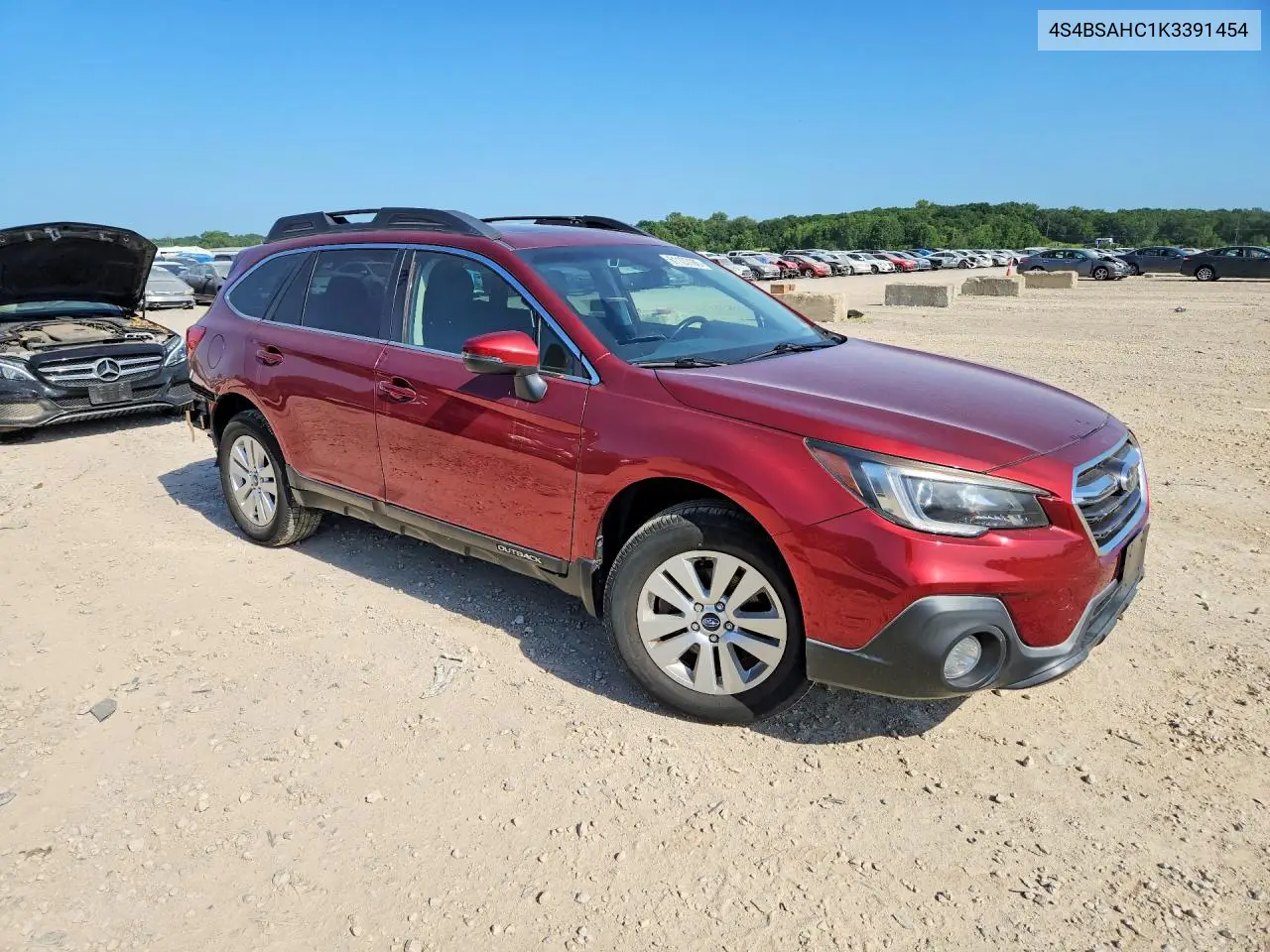 2019 Subaru Outback 2.5I Premium VIN: 4S4BSAHC1K3391454 Lot: 61123186