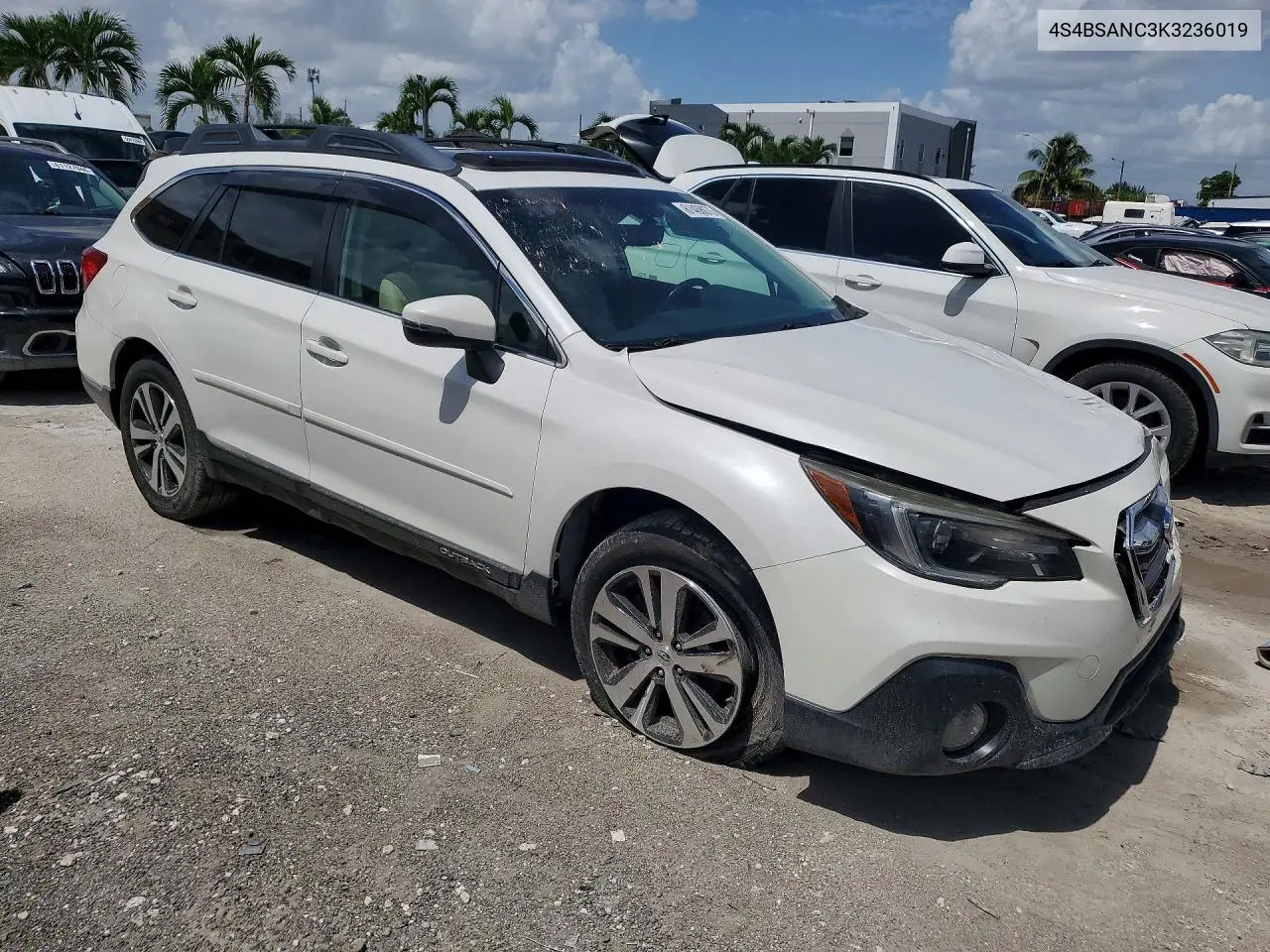 2019 Subaru Outback 2.5I Limited VIN: 4S4BSANC3K3236019 Lot: 61408076