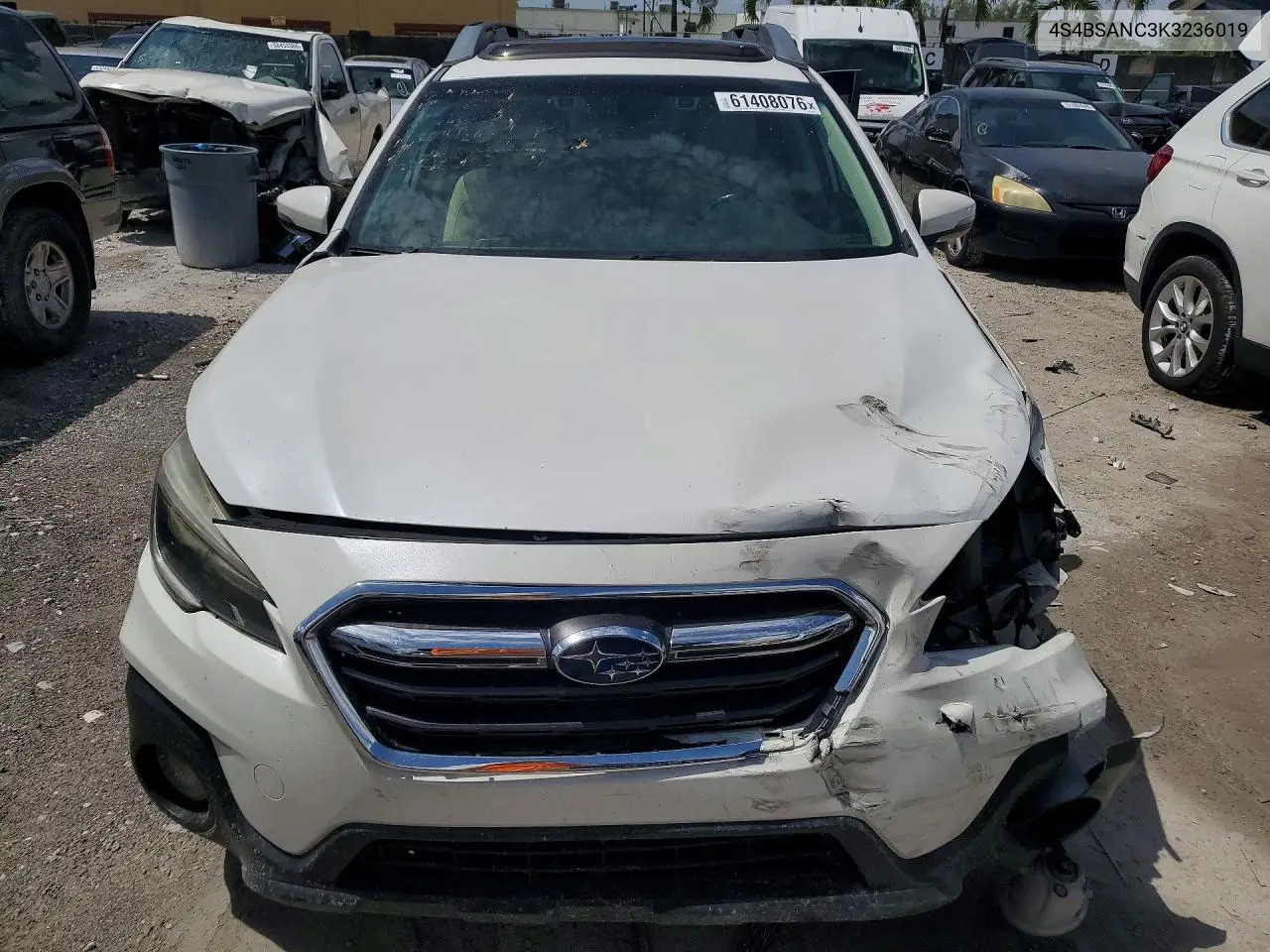 2019 Subaru Outback 2.5I Limited VIN: 4S4BSANC3K3236019 Lot: 61408076