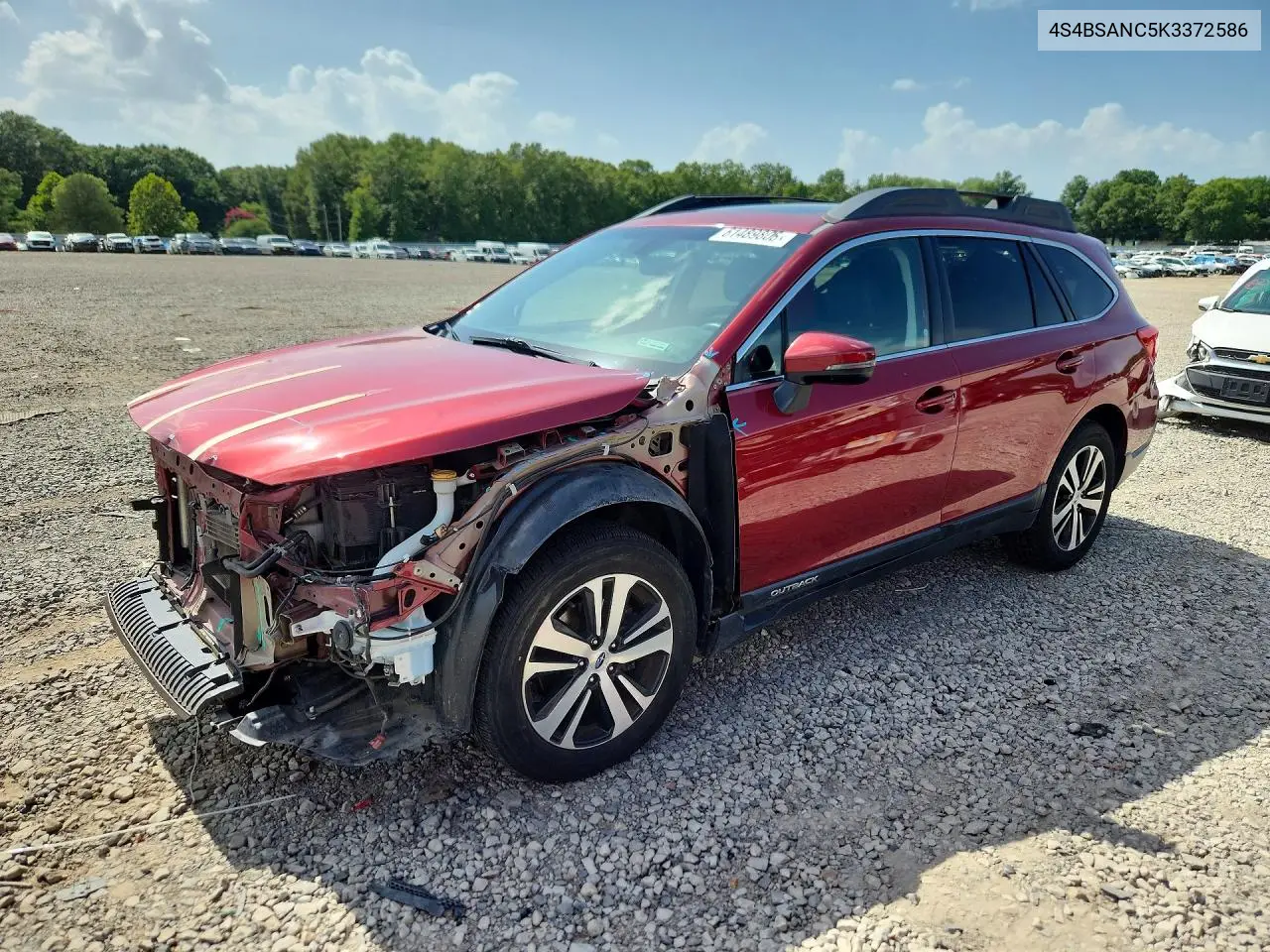 2019 Subaru Outback 2.5I Limited VIN: 4S4BSANC5K3372586 Lot: 61489806