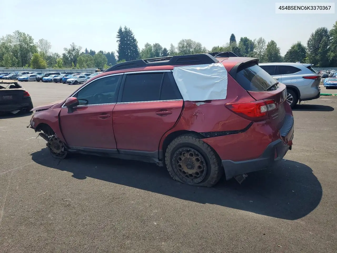 2019 Subaru Outback 3.6R Limited VIN: 4S4BSENC6K3370367 Lot: 61622796