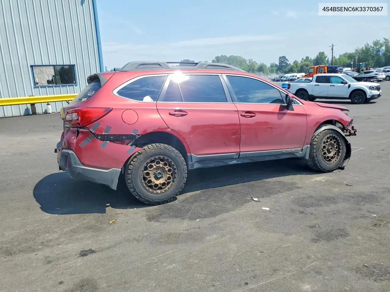 2019 Subaru Outback 3.6R Limited VIN: 4S4BSENC6K3370367 Lot: 61622796