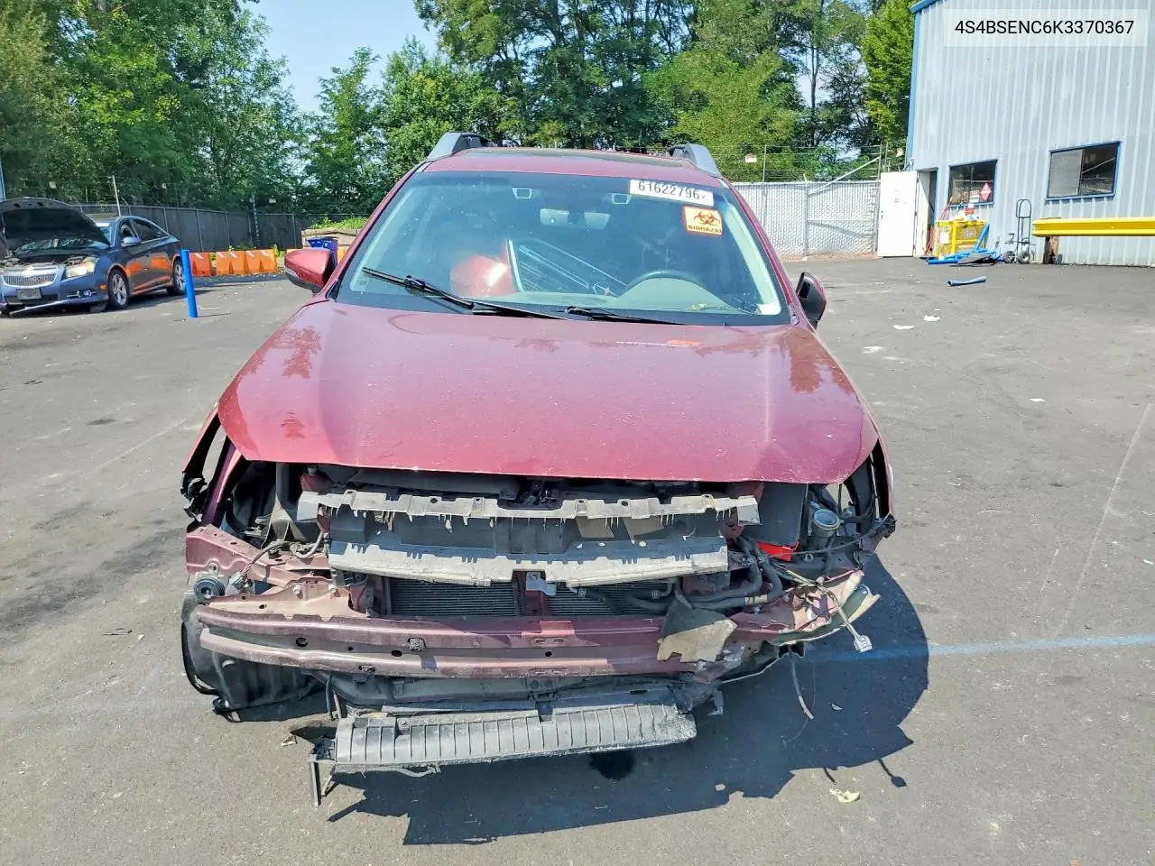 2019 Subaru Outback 3.6R Limited VIN: 4S4BSENC6K3370367 Lot: 61622796