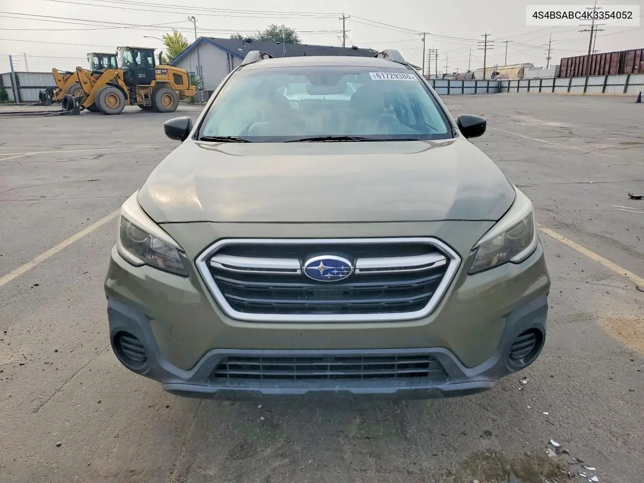 2019 Subaru Outback 2.5I VIN: 4S4BSABC4K3354052 Lot: 61729386