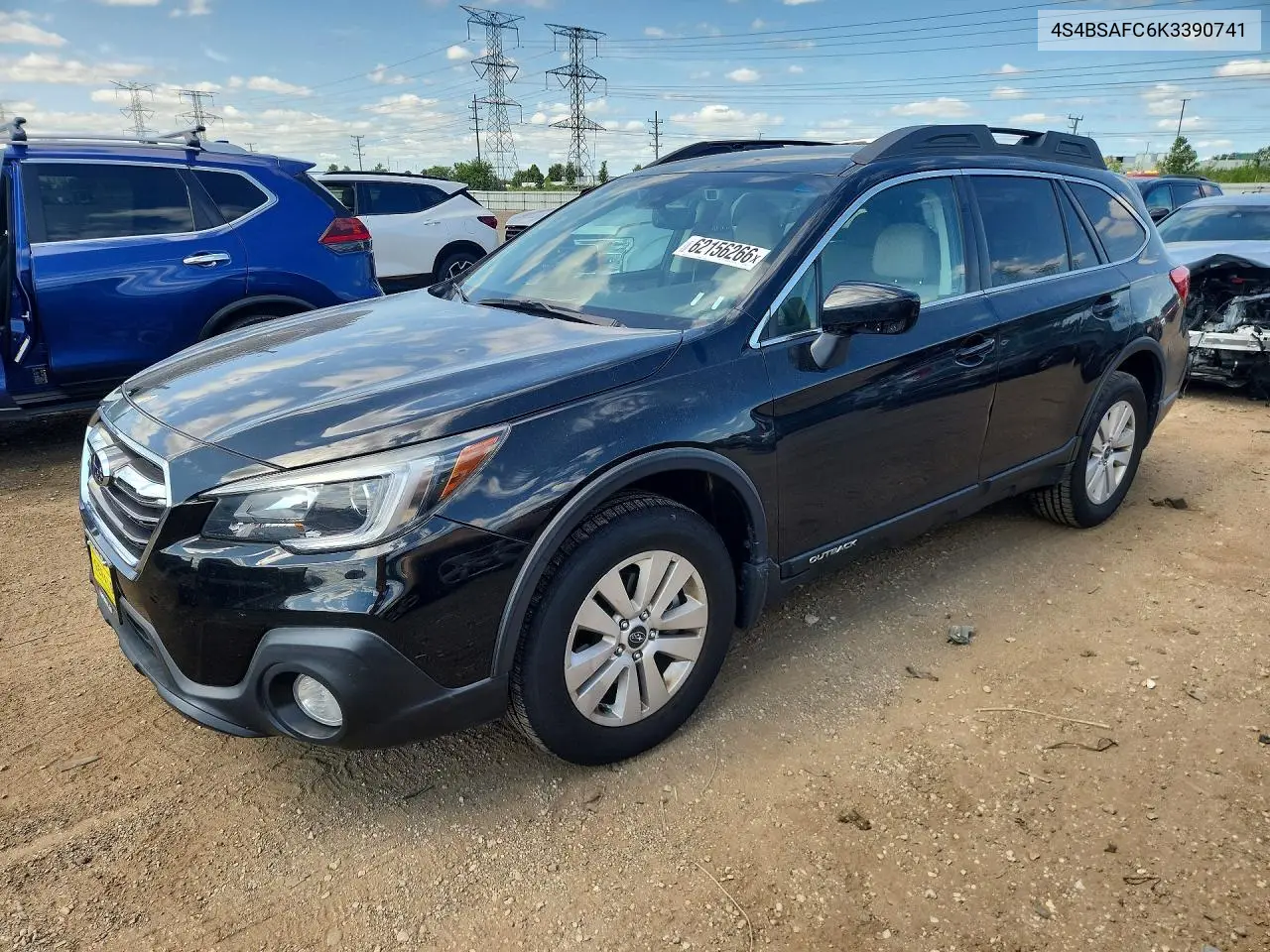 2019 Subaru Outback 2.5I Premium VIN: 4S4BSAFC6K3390741 Lot: 62156266
