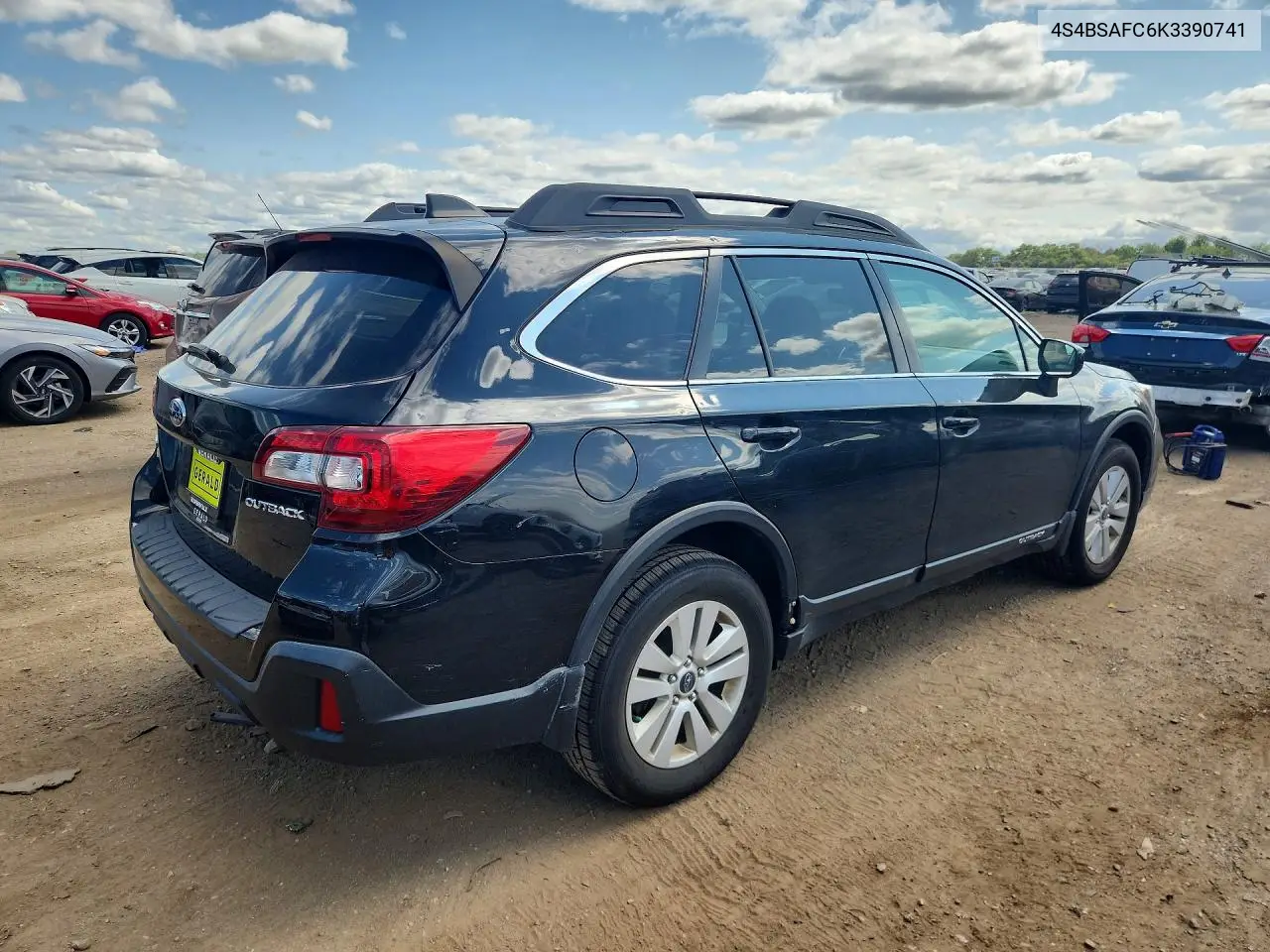 2019 Subaru Outback 2.5I Premium VIN: 4S4BSAFC6K3390741 Lot: 62156266