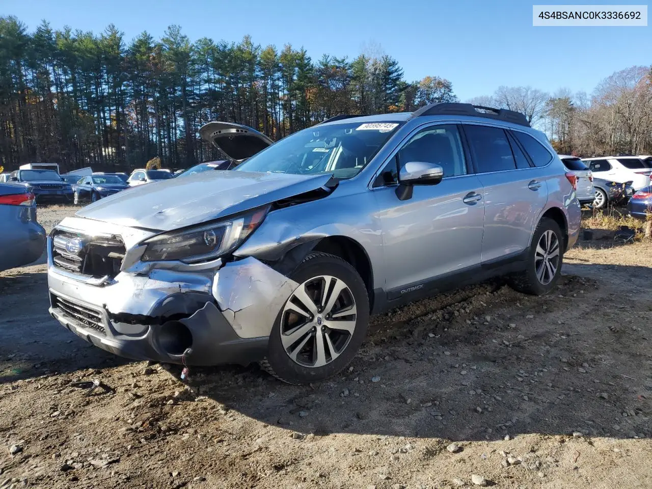4S4BSANC0K3336692 2019 Subaru Outback 2.5I Limited