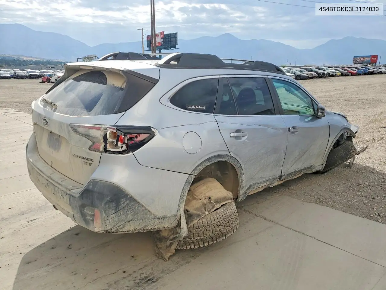 2020 Subaru Outback Onyx Edition Xt VIN: 4S4BTGKD3L3124030 Lot: 61531686