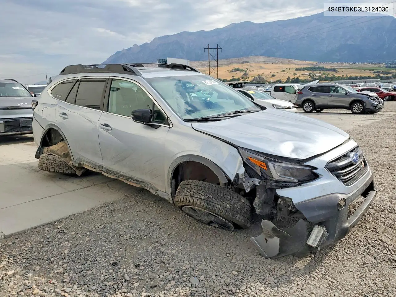 2020 Subaru Outback Onyx Edition Xt VIN: 4S4BTGKD3L3124030 Lot: 61531686