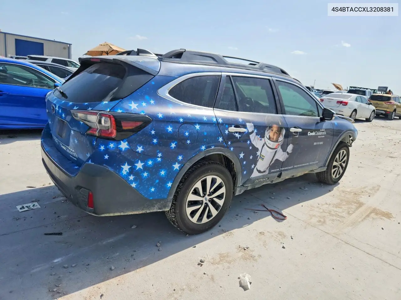 2020 Subaru Outback Premium VIN: 4S4BTACCXL3208381 Lot: 61766076