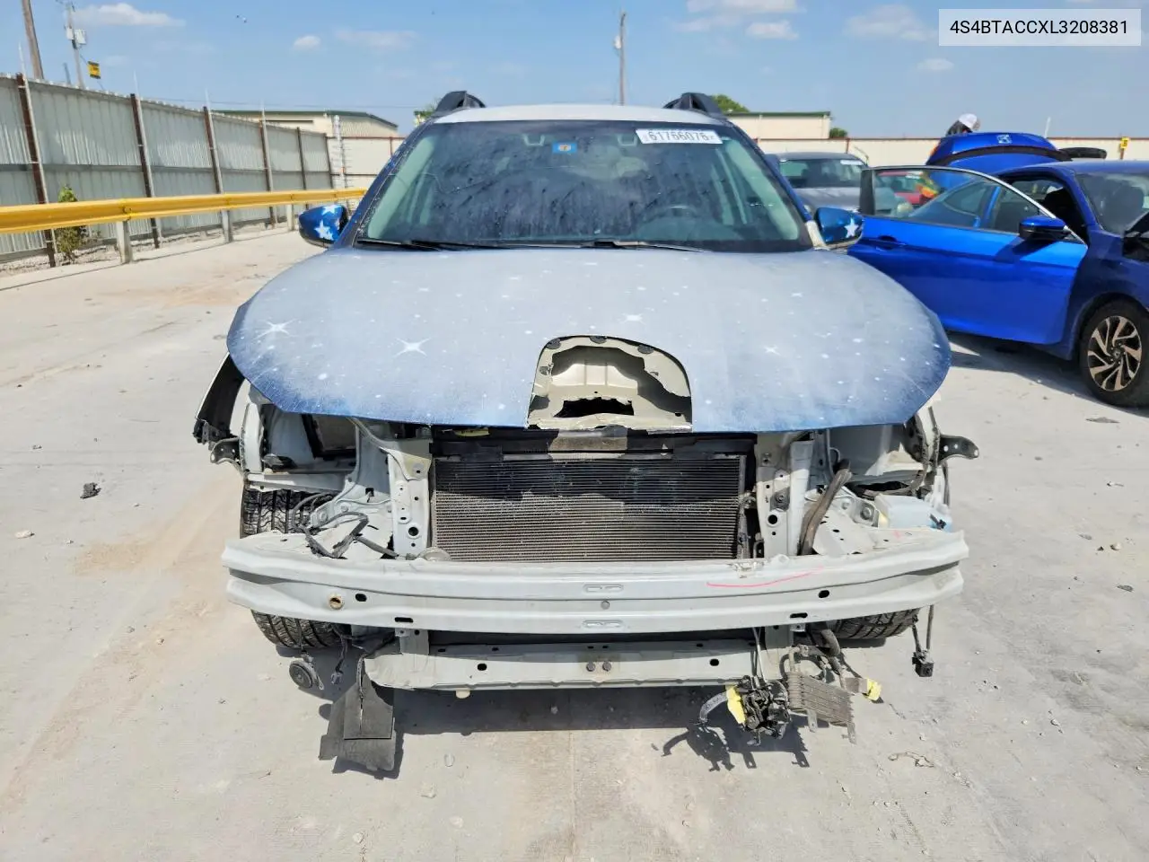2020 Subaru Outback Premium VIN: 4S4BTACCXL3208381 Lot: 61766076