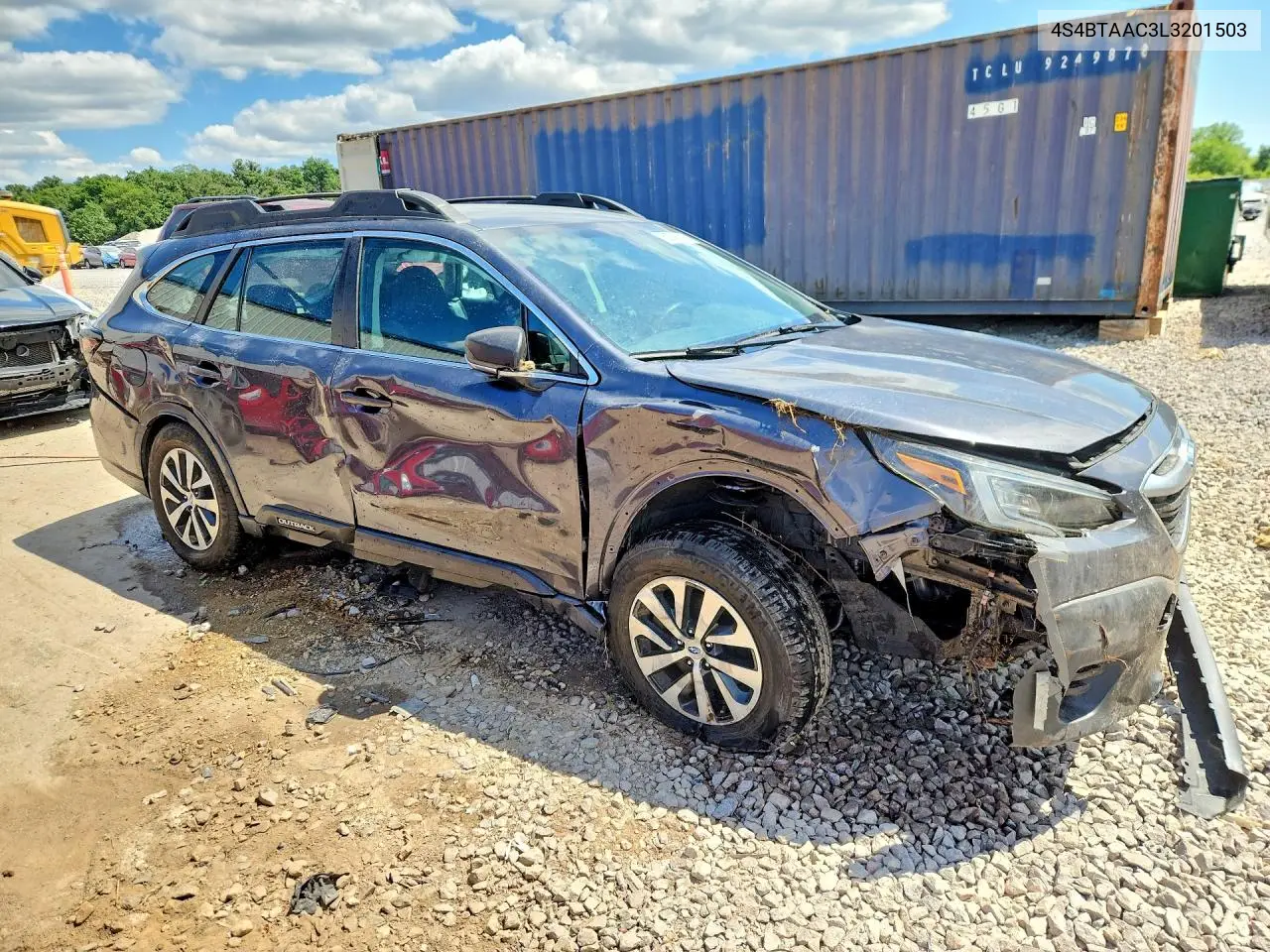 2020 Subaru Outback VIN: 4S4BTAAC3L3201503 Lot: 62048016