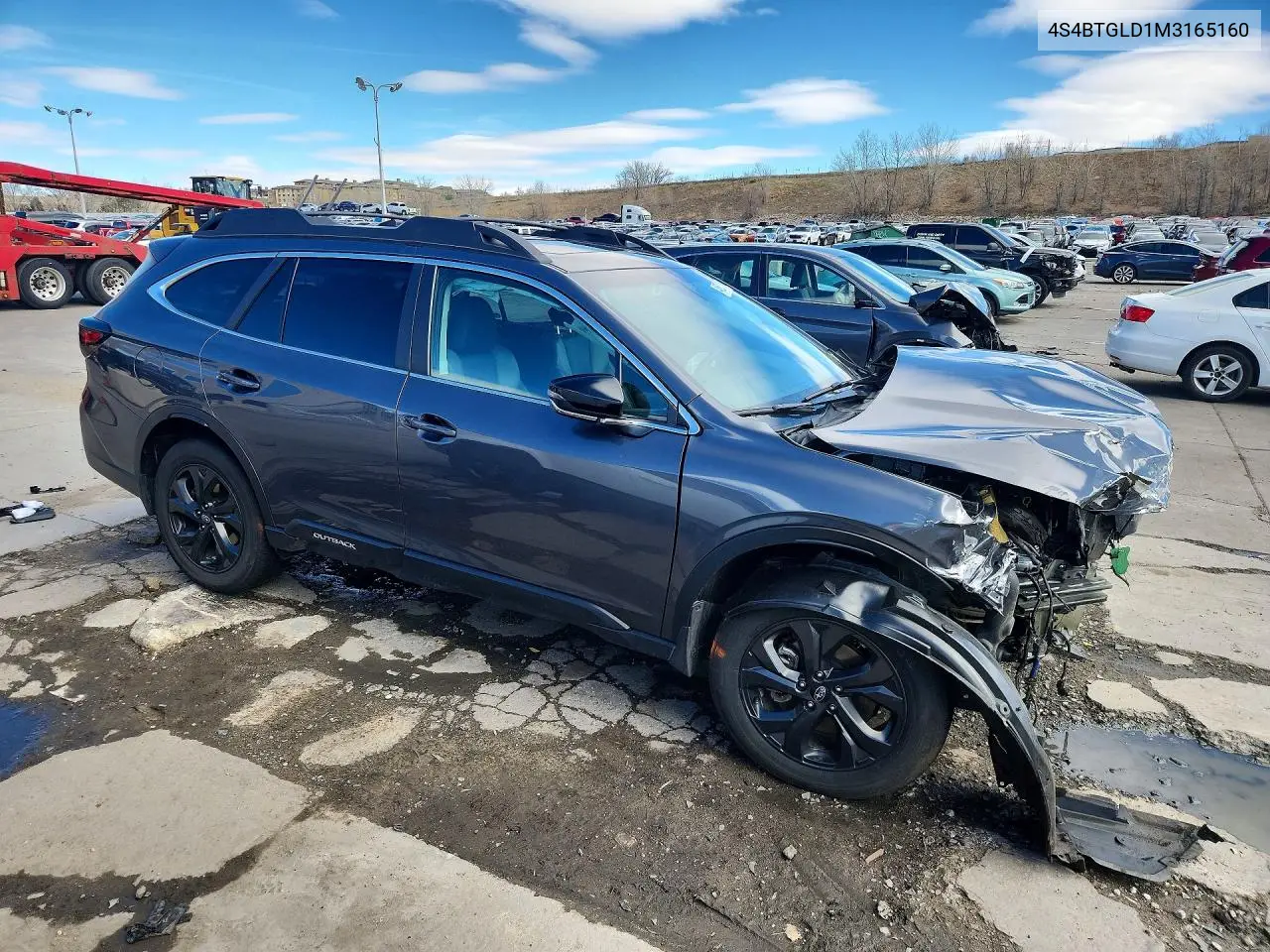 2021 Subaru Outback Onyx Edition Xt VIN: 4S4BTGLD1M3165160 Lot: 46521386