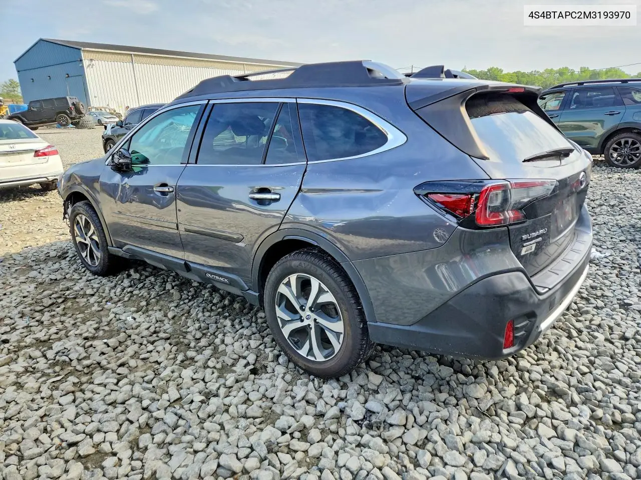 2021 Subaru Outback Touring VIN: 4S4BTAPC2M3193970 Lot: 56872226