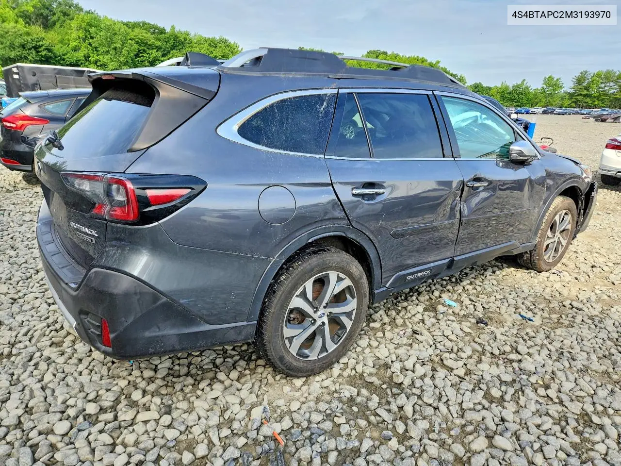 2021 Subaru Outback Touring VIN: 4S4BTAPC2M3193970 Lot: 56872226