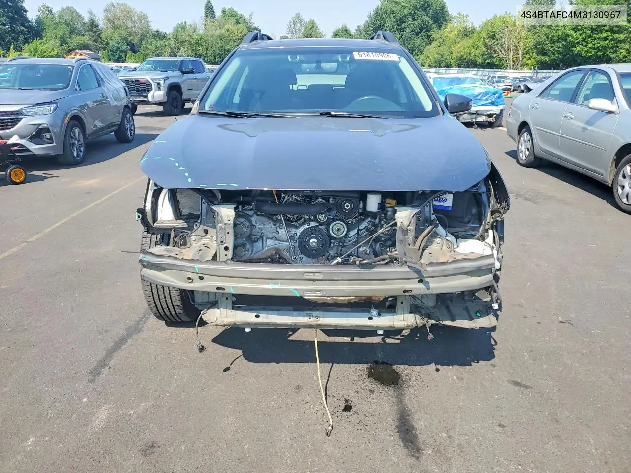 2021 Subaru Outback Premium VIN: 4S4BTAFC4M3130967 Lot: 61810906
