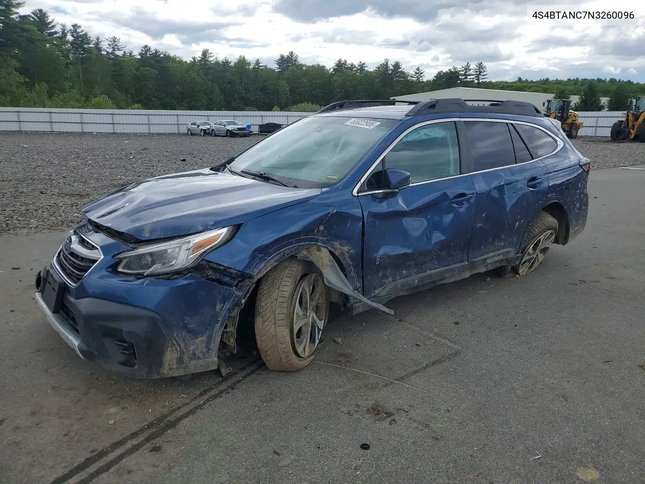 2022 Subaru Outback Limited VIN: 4S4BTANC7N3260096 Lot: 55022906