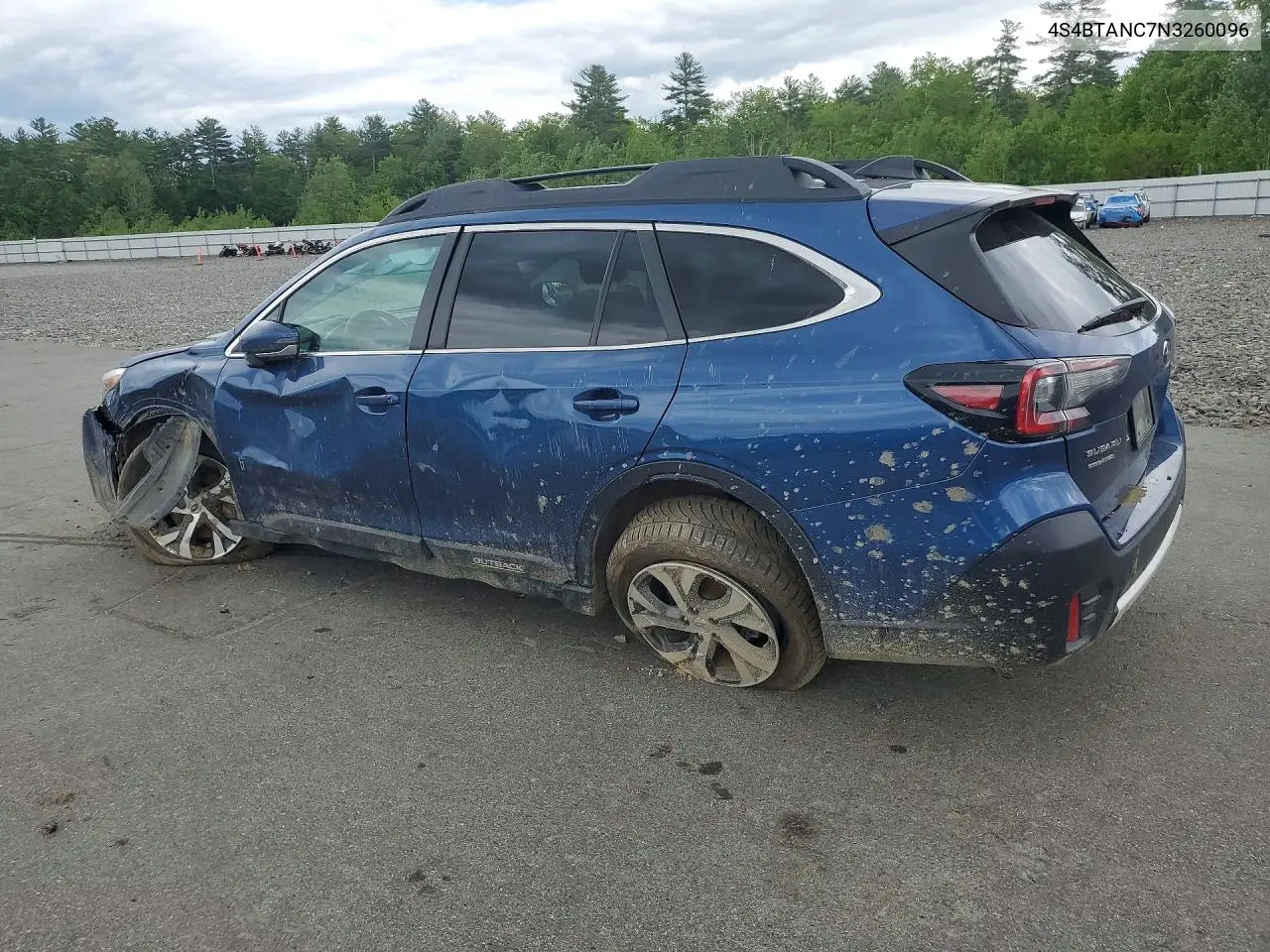 2022 Subaru Outback Limited VIN: 4S4BTANC7N3260096 Lot: 55022906