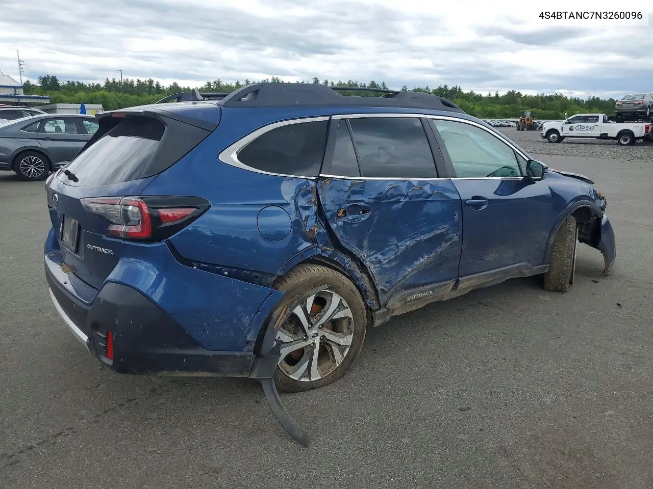 2022 Subaru Outback Limited VIN: 4S4BTANC7N3260096 Lot: 55022906