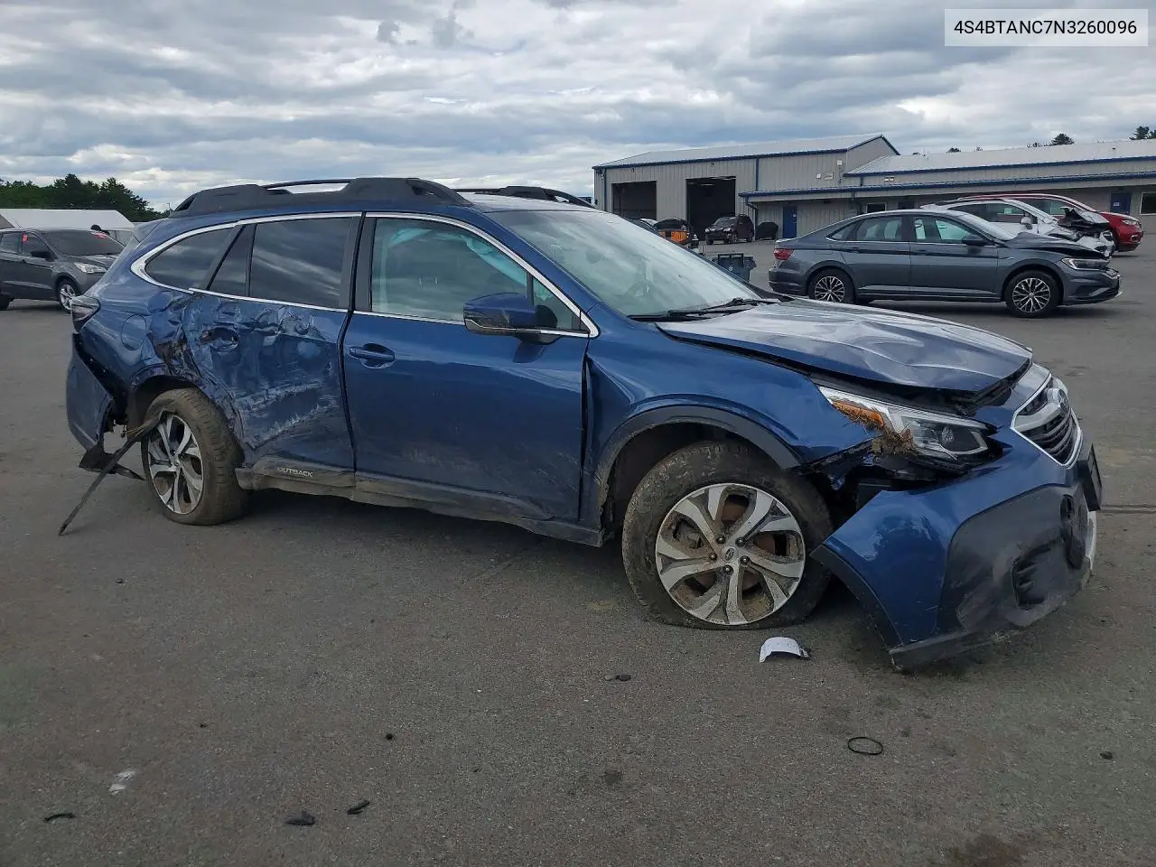 2022 Subaru Outback Limited VIN: 4S4BTANC7N3260096 Lot: 55022906