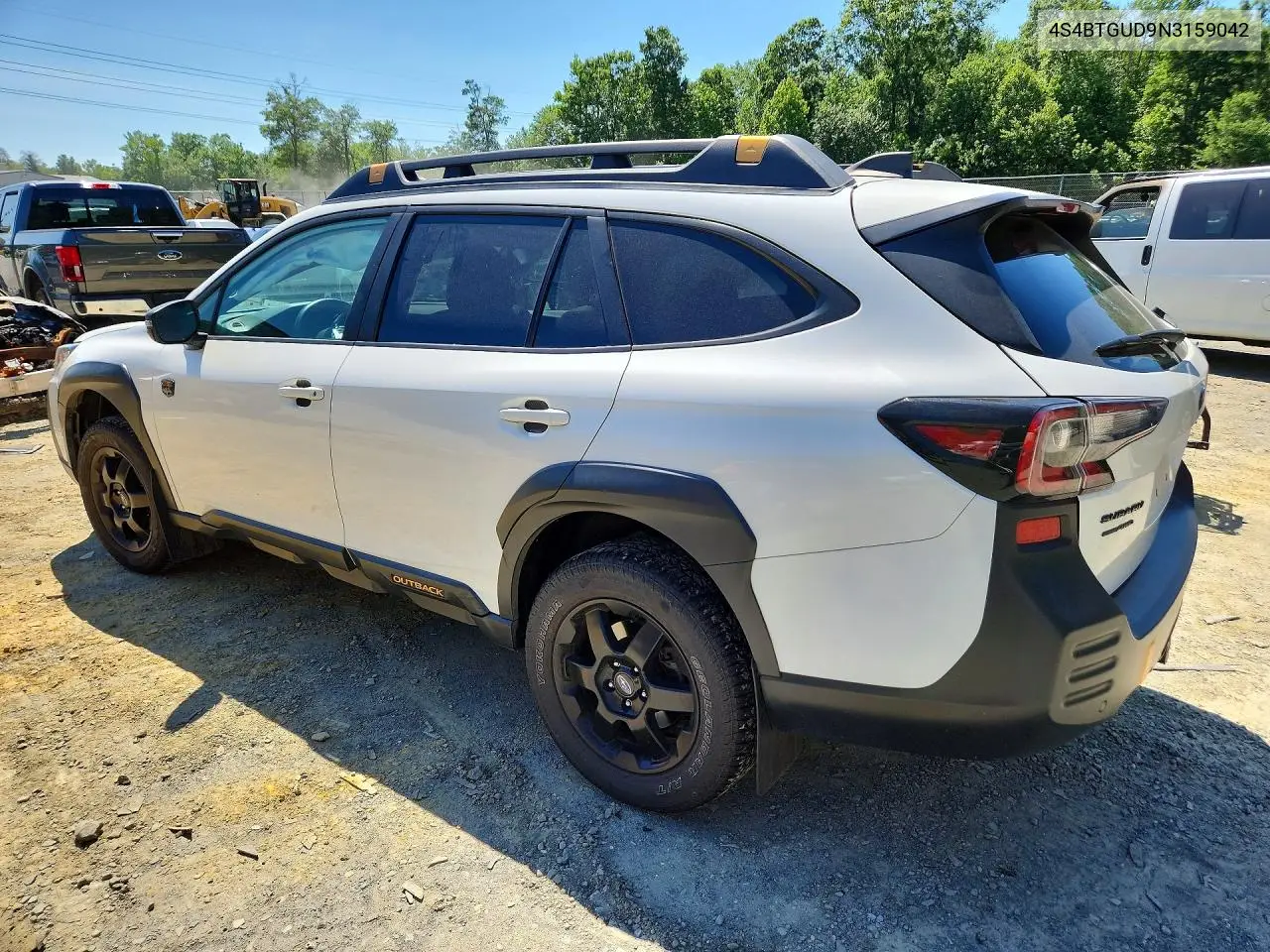 2022 Subaru Outback Wilderness VIN: 4S4BTGUD9N3159042 Lot: 55326966