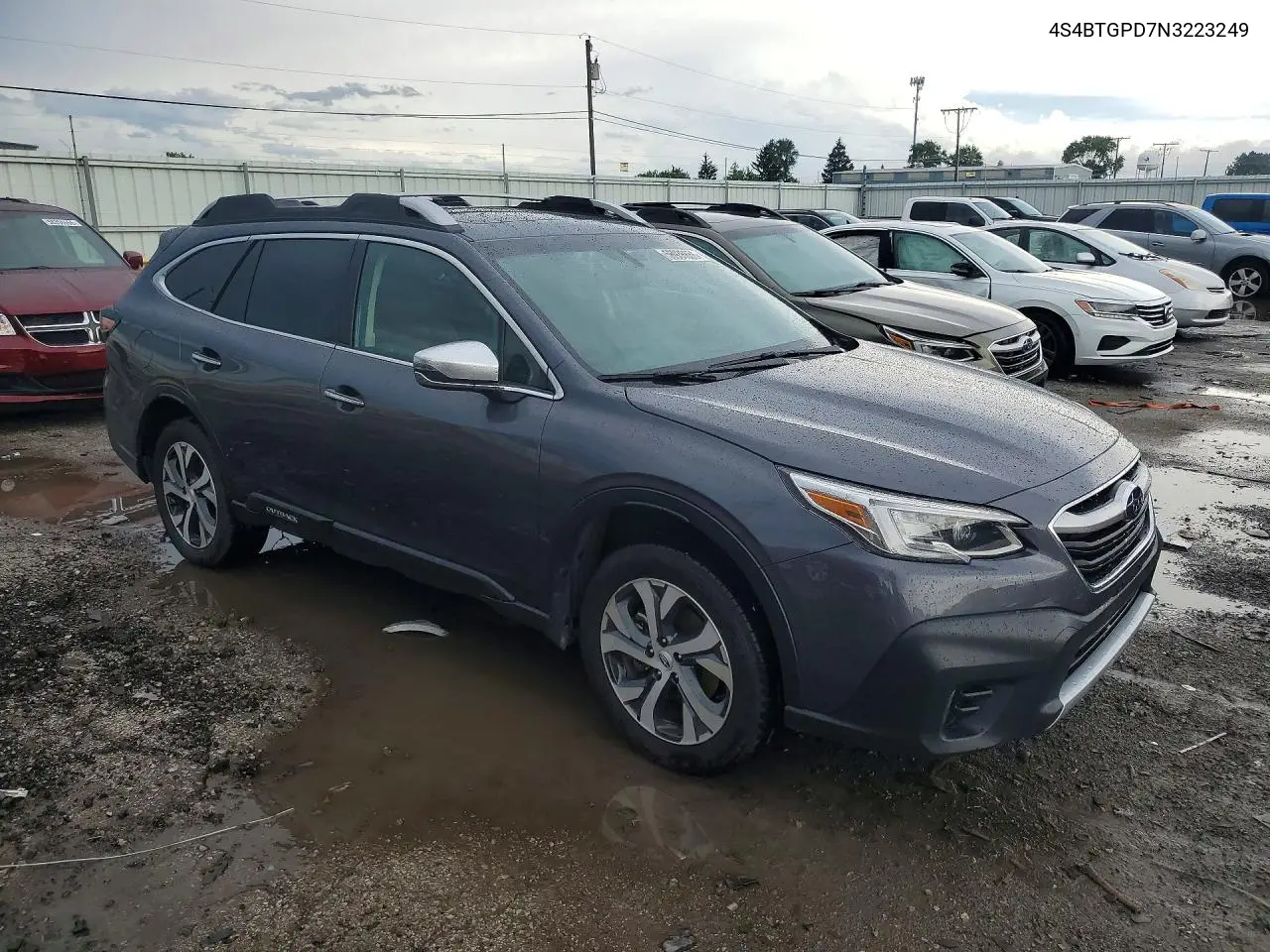 2022 Subaru Outback Touring VIN: 4S4BTGPD7N3223249 Lot: 56936656