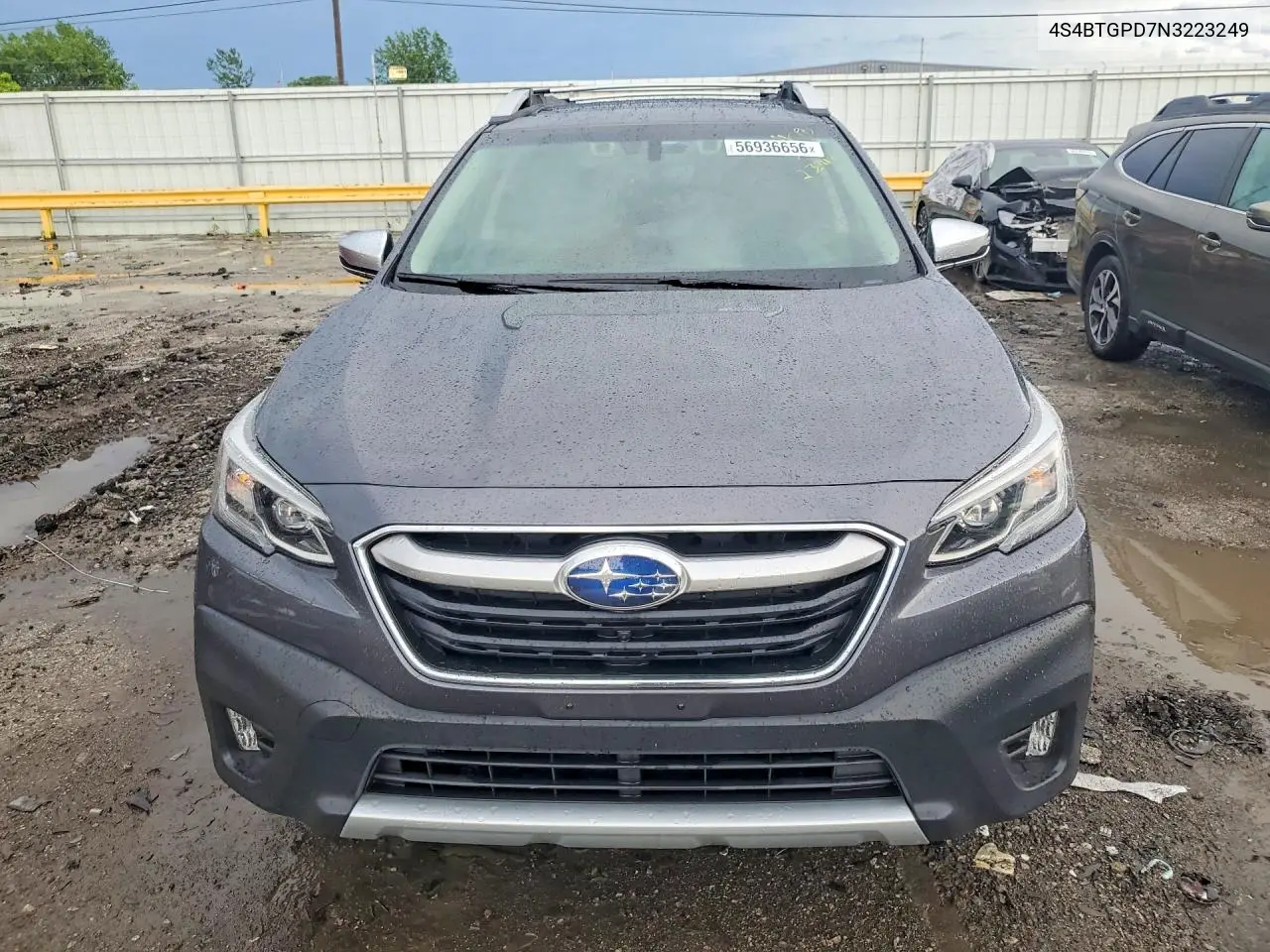 2022 Subaru Outback Touring VIN: 4S4BTGPD7N3223249 Lot: 56936656