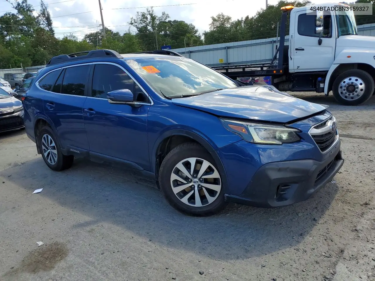 2022 Subaru Outback Premium VIN: 4S4BTADC8N3159327 Lot: 56974276