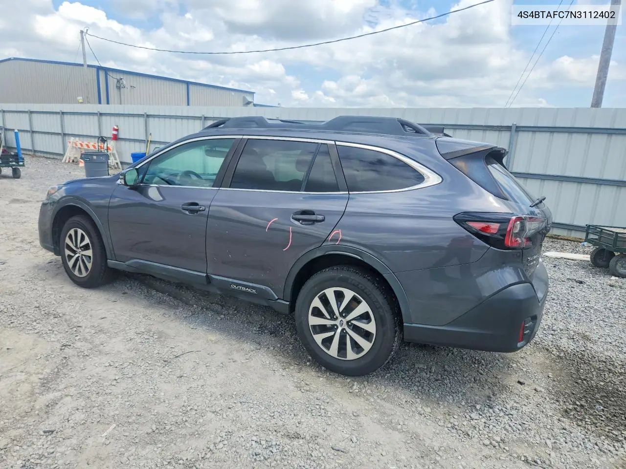 2022 Subaru Outback Premium VIN: 4S4BTAFC7N3112402 Lot: 60454246