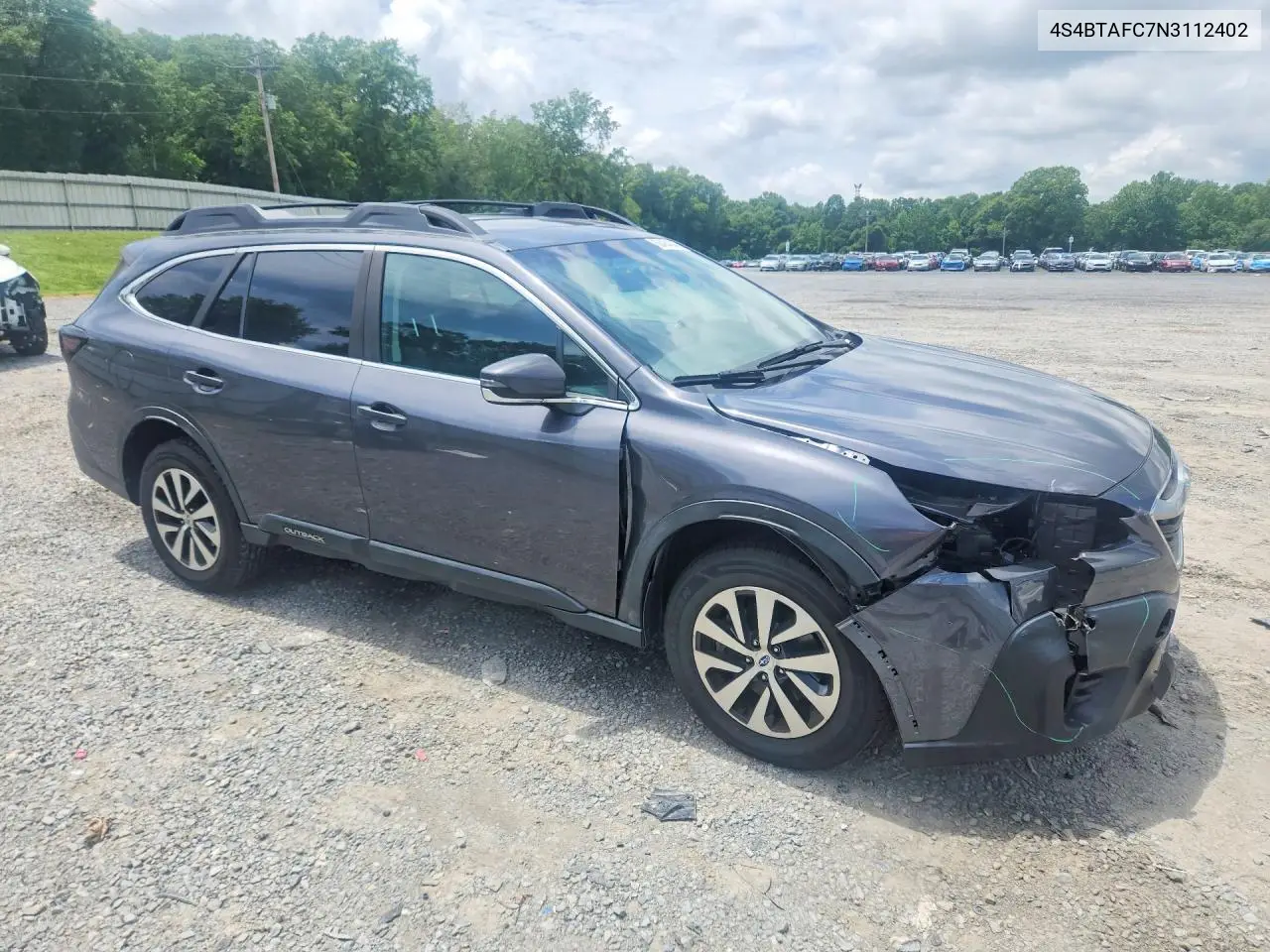 2022 Subaru Outback Premium VIN: 4S4BTAFC7N3112402 Lot: 60454246